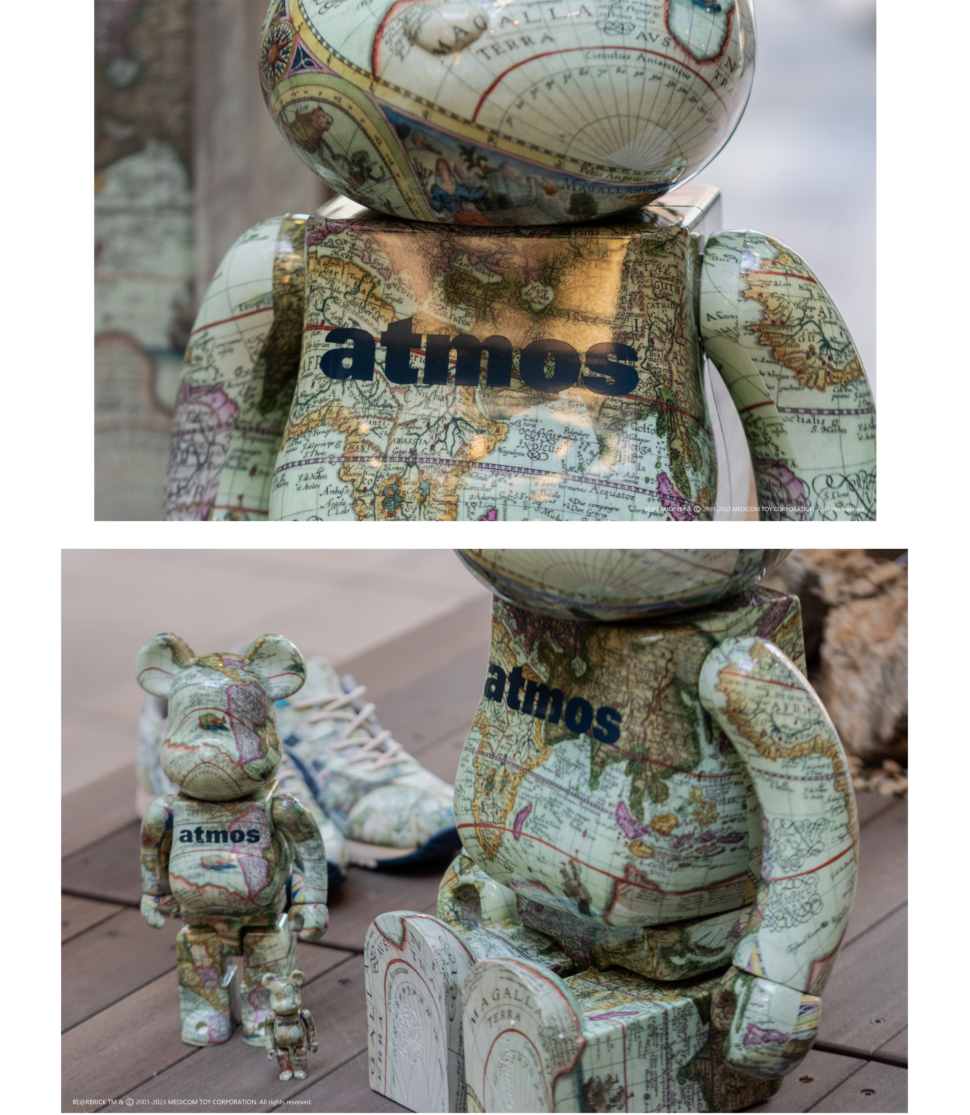 BE@RBRICK atmos AGED MAP
