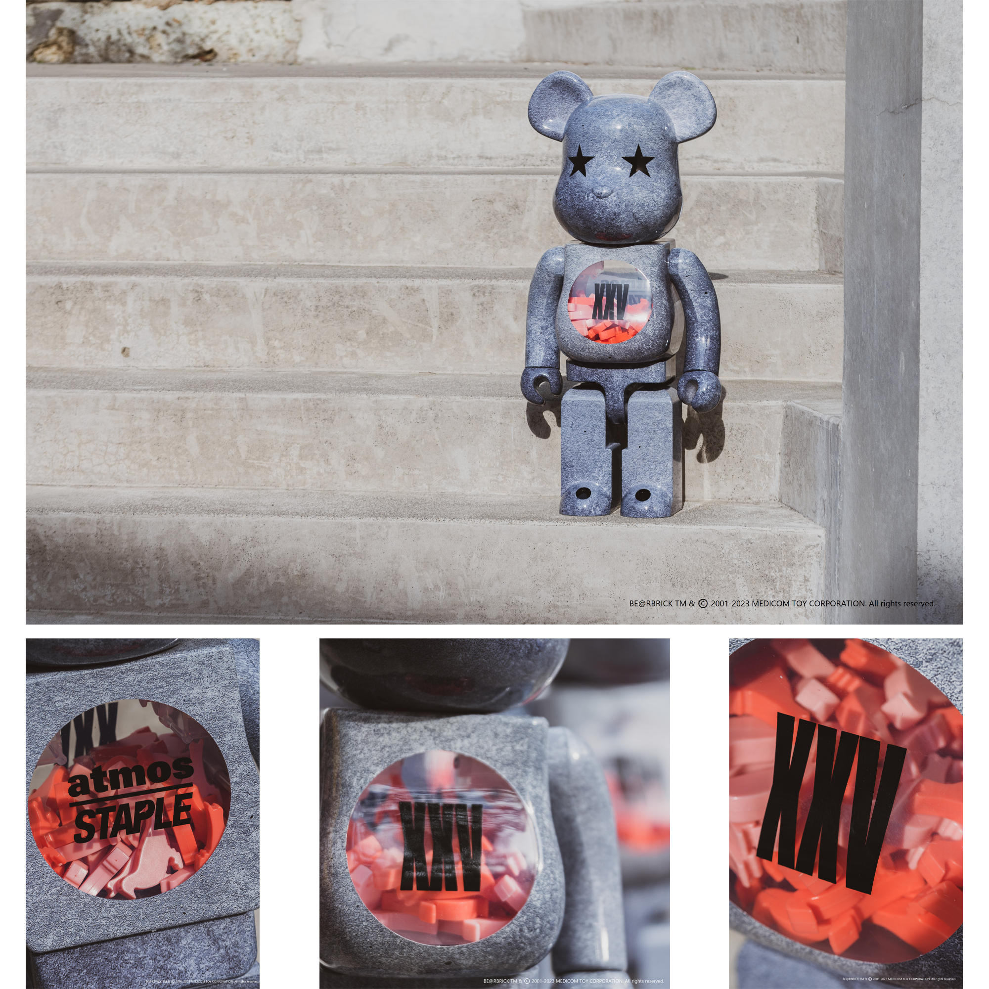 MEDICOM TOY BE@RBRICK atmos x STAPLE TYPE-5