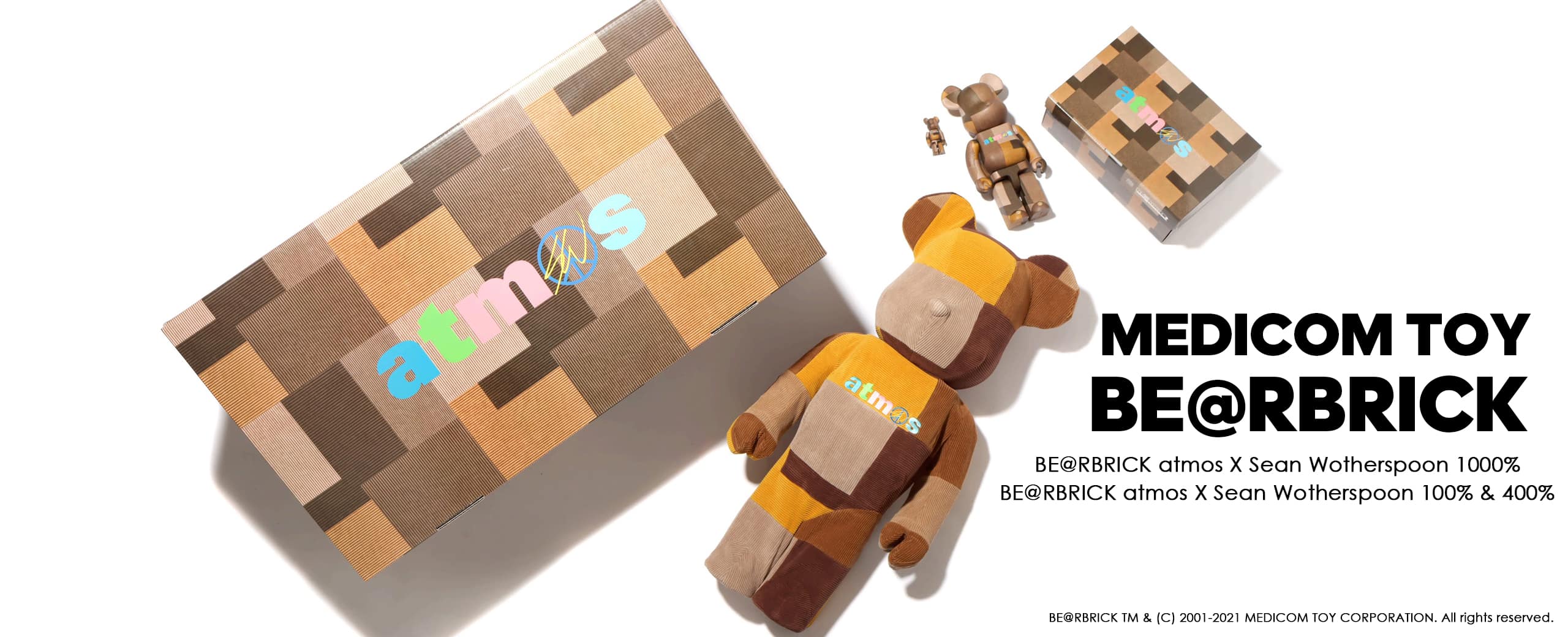 MEDICOMTOY BE@R BRICK atmos SEAN WOTHERSPOON