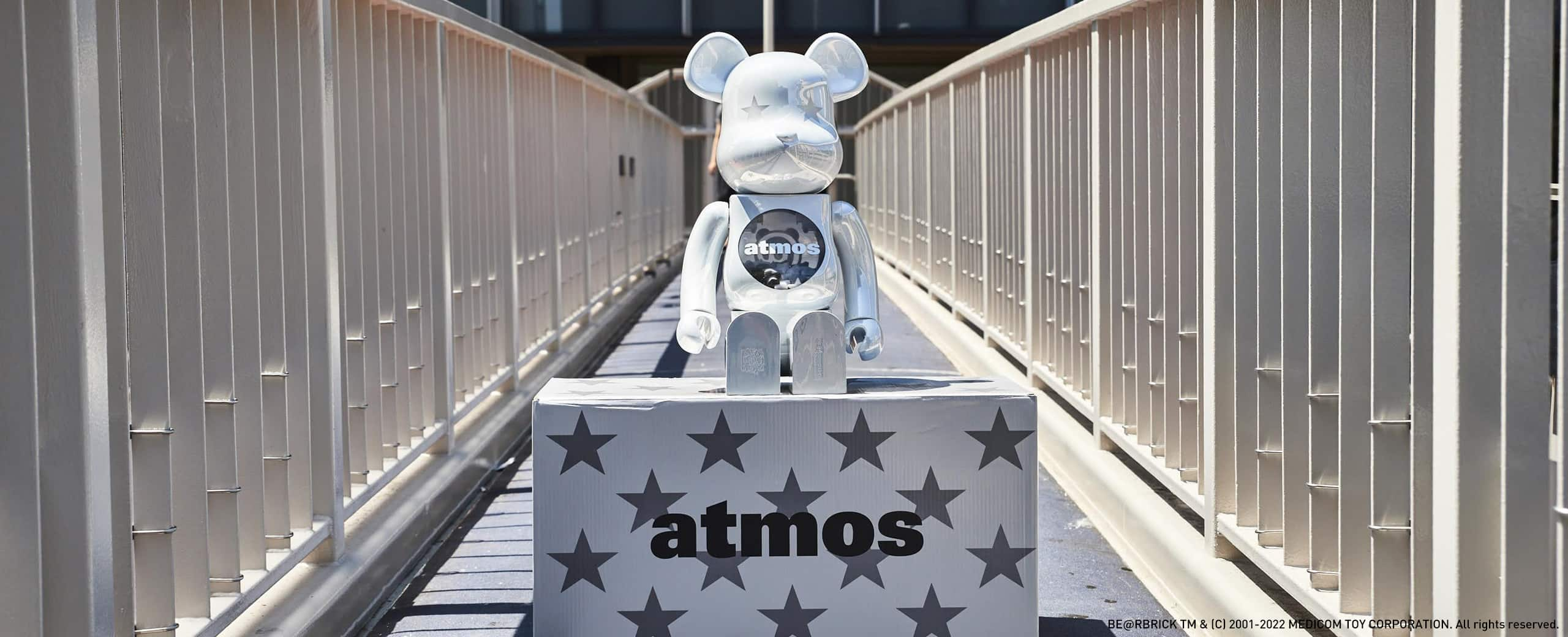 "MEDICOM TOY BE@RBRICK atmos WHITE CHROME Ver. 1000%"