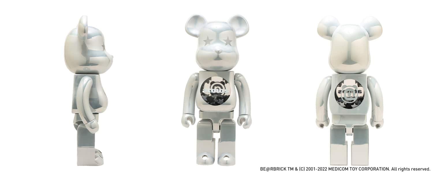 atomosBE@RBRICK atmos WHITE CHROME 100% 400% - その他