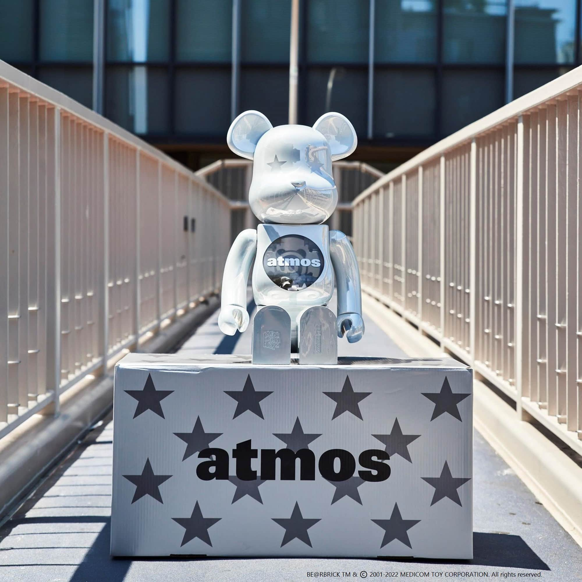 BE@RBRICK atmos WHITE  CHROME Ver. 1000%