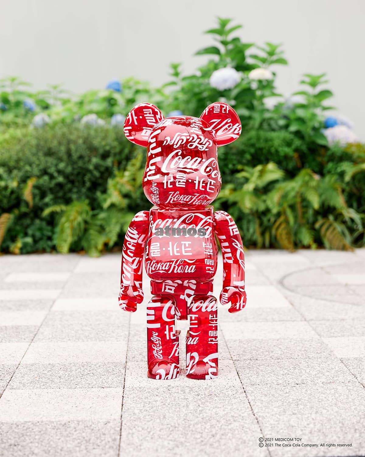 2021.2.19 MEDICOM TOY BE@RBRICK atmos × Coca-Cola 1000％ CLEAR RED