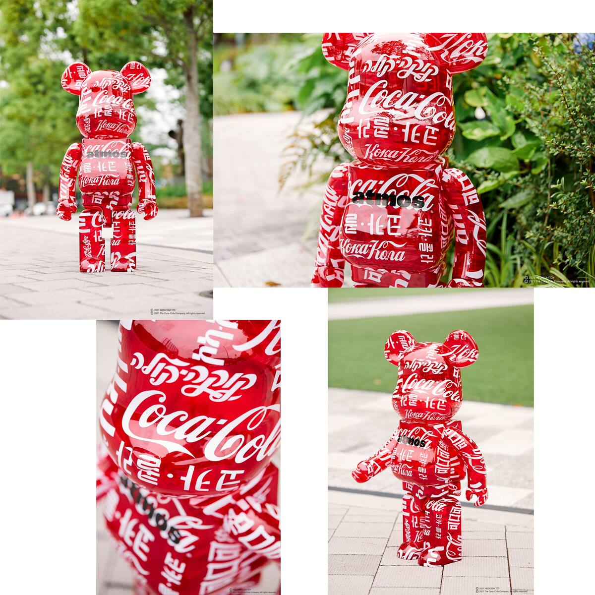 2021.2.19 MEDICOM TOY BE@RBRICK atmos × Coca-Cola 1000％ CLEAR RED