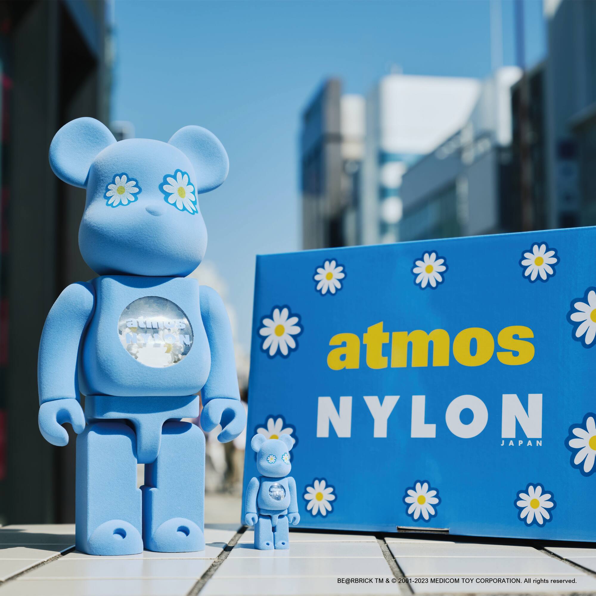 MEDICOM TOY BE@RBRICK atmos × NYLON JAPAN TYPE-2 100％ u0026 400％