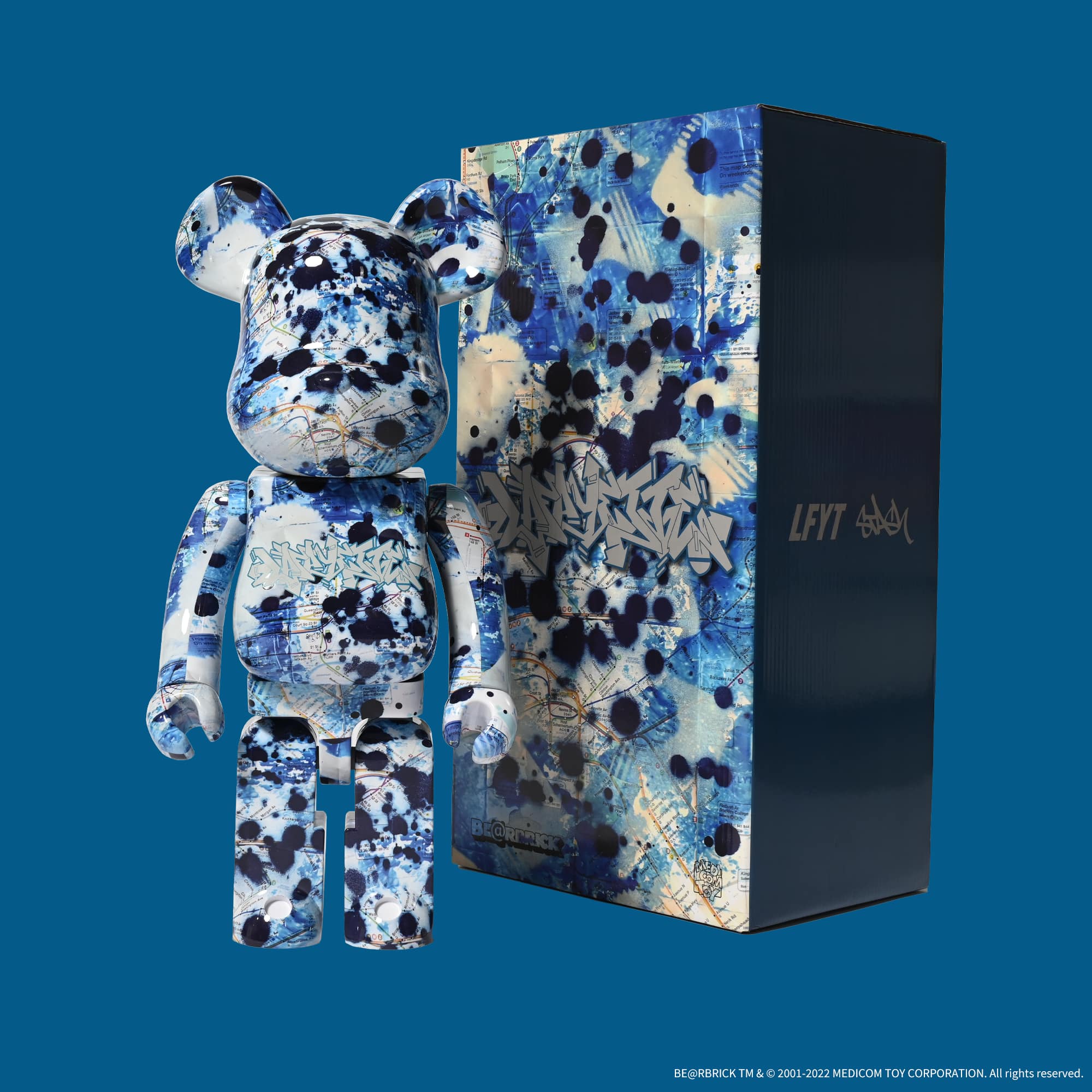 MEDICOM TOY BE@RBRICK LFYT × STASH 1000%