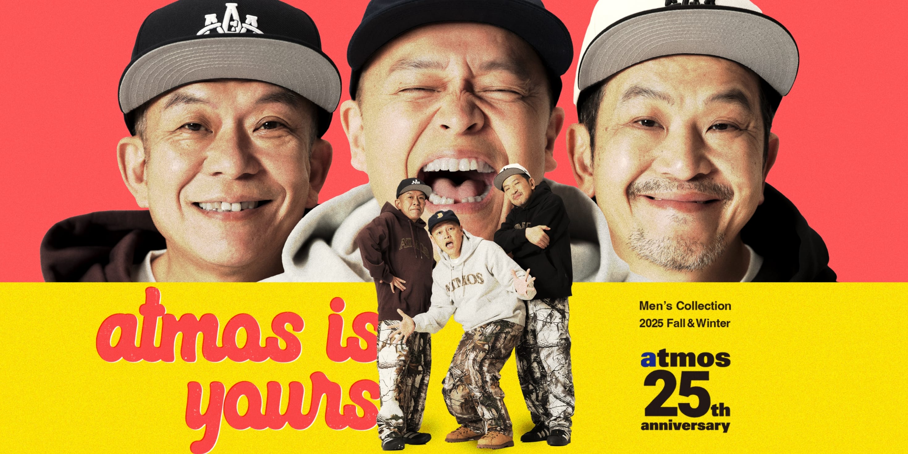 "atmos オリジナルアパレル 2025 秋冬コレクション スチャダラパー for atmos | atmos 25th Anniversary"