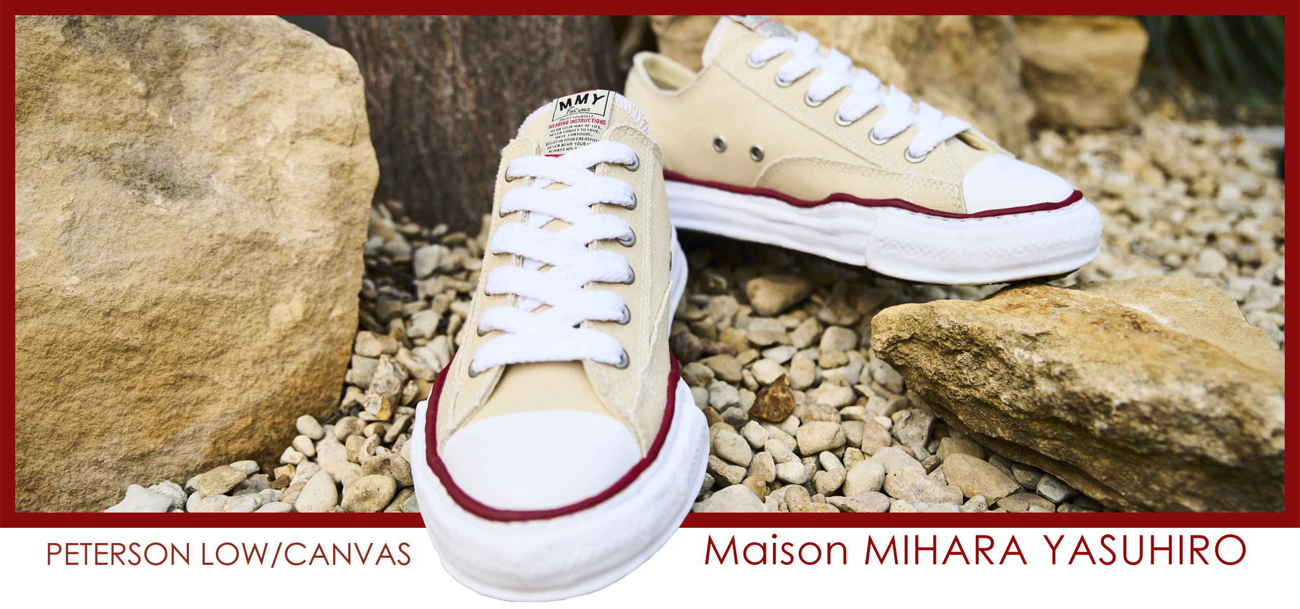 Maison MIHARA YASUHIRO PETERSON LOW/CANVAS ベージュ