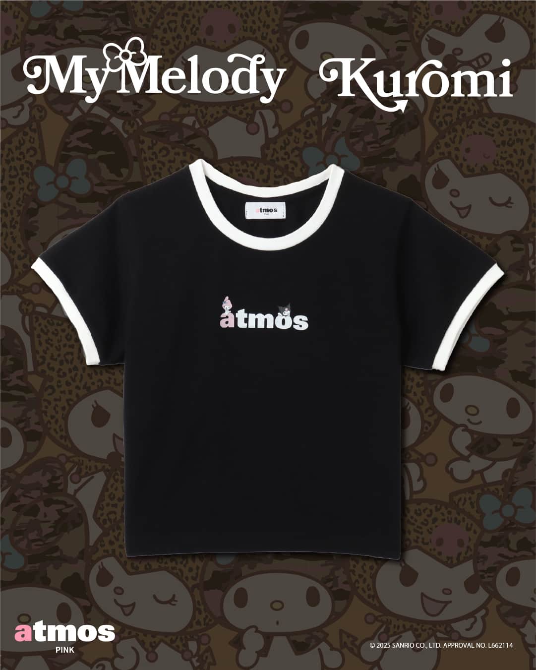 my-melody-kuromi-x-atmos-pink