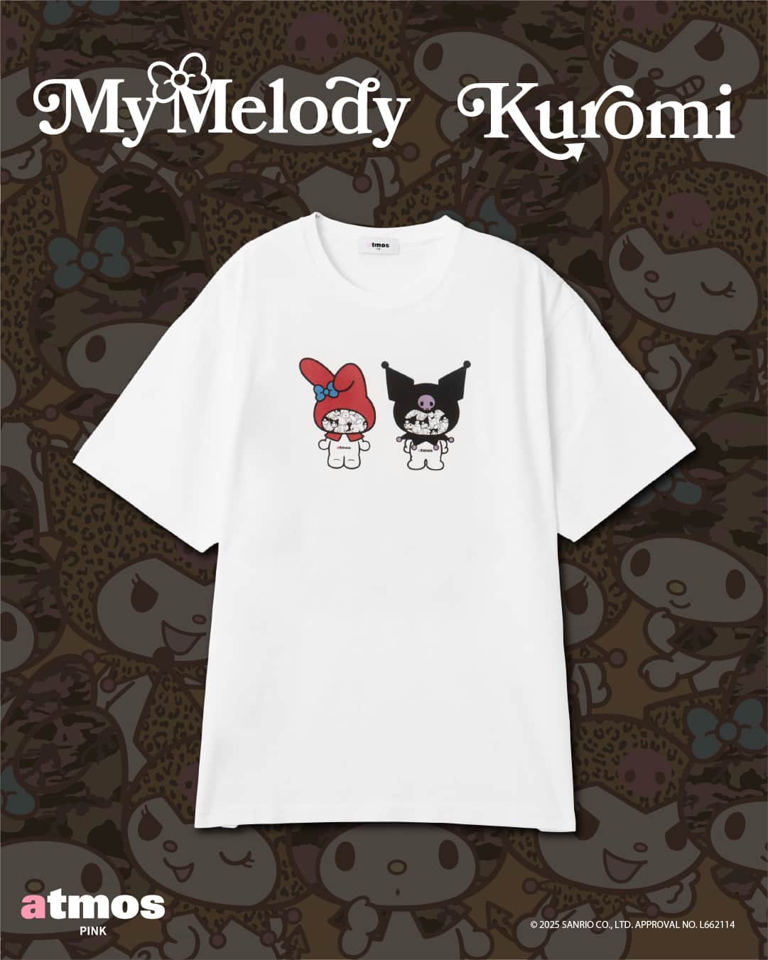 my-melody-kuromi-x-atmos-pink