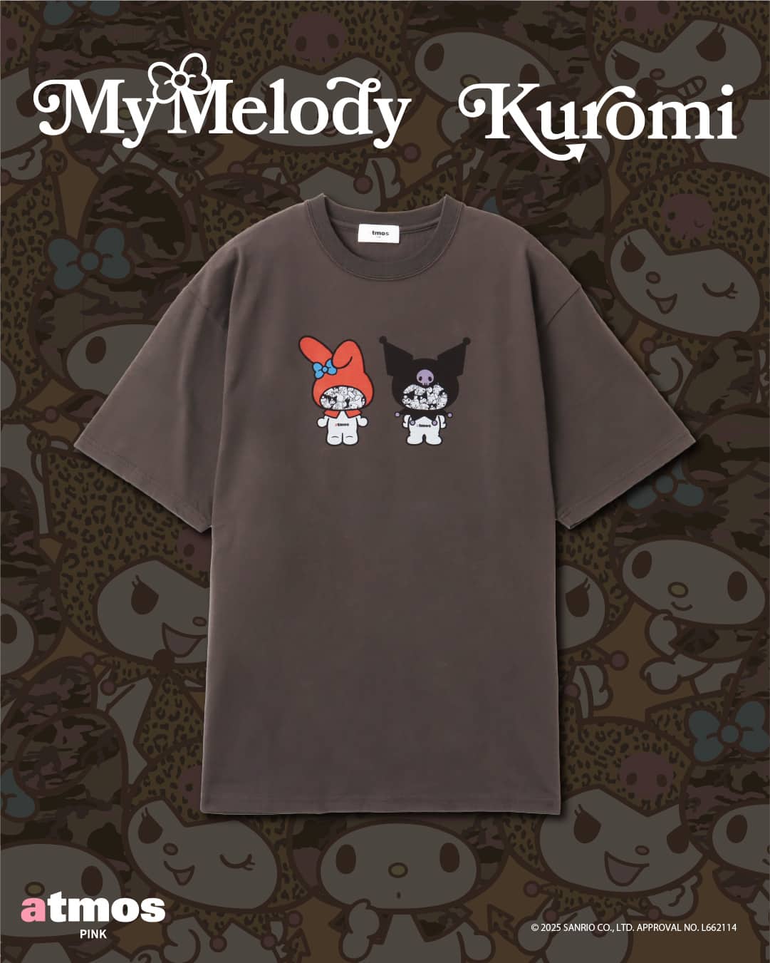 my-melody-kuromi-x-atmos-pink