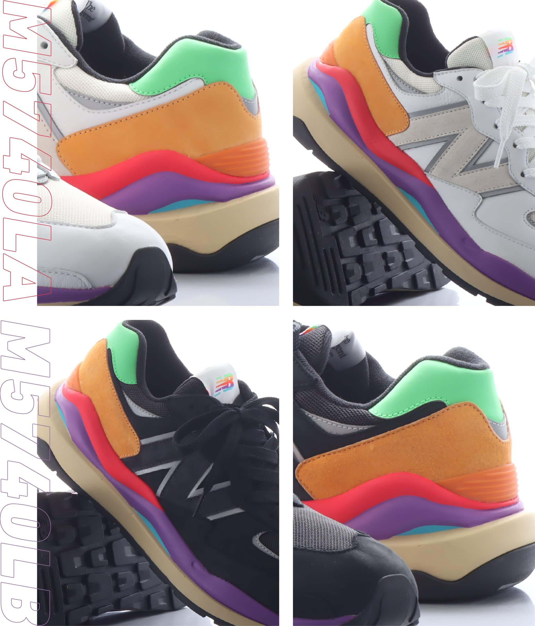 New Balance M5740LA （ホワイト／マルチカラー）