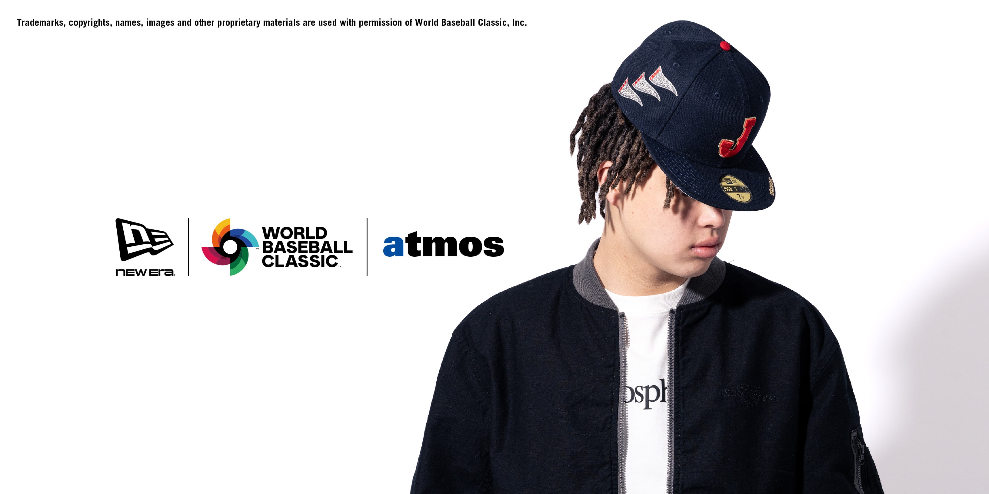 NEW ERA 59FIFTY ATMOS WBC J LOGO SIDE FLAG