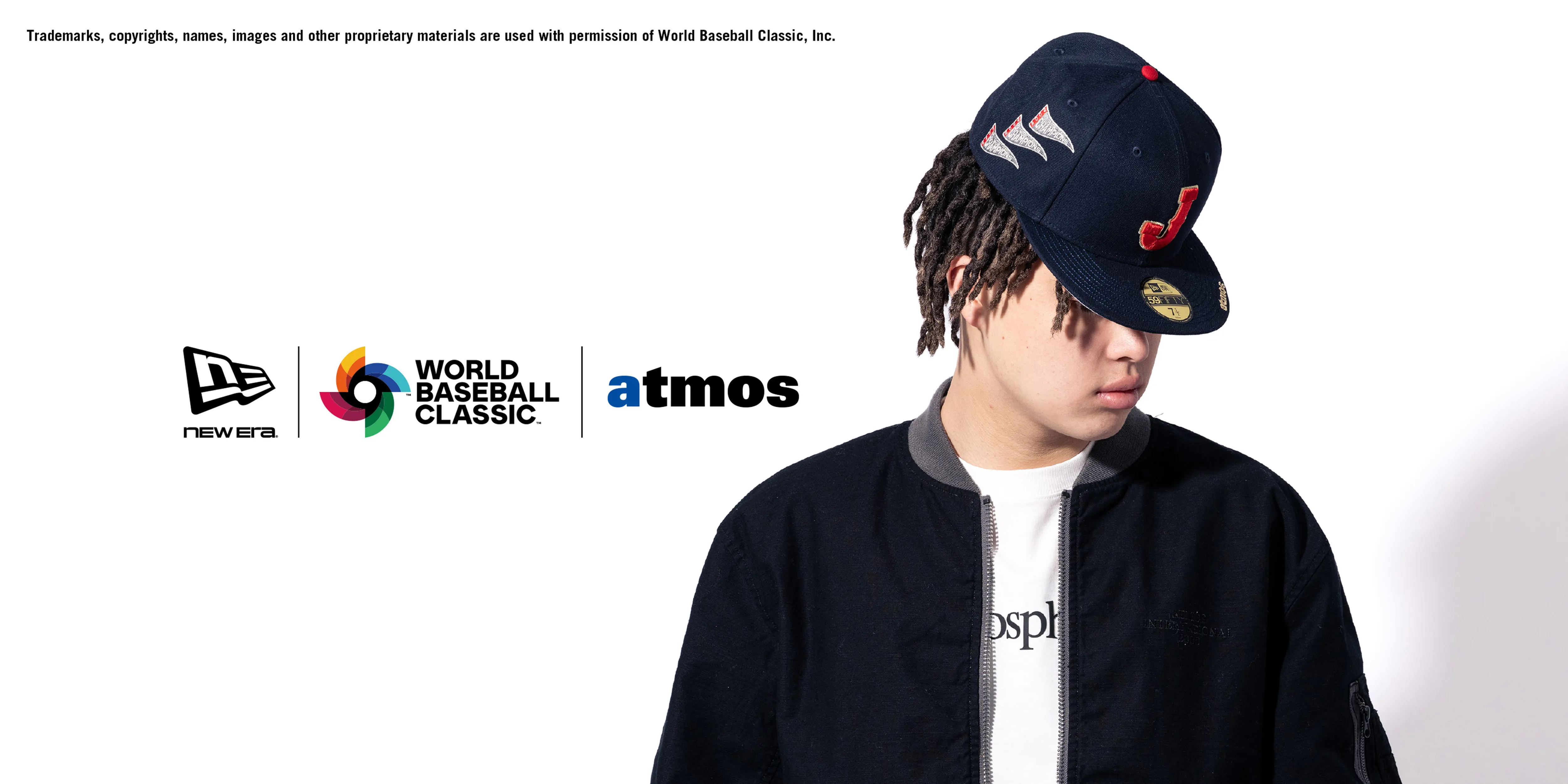 NEW ERA 59FIFTY ATMOS WBC J LOGO SIDE FLAG