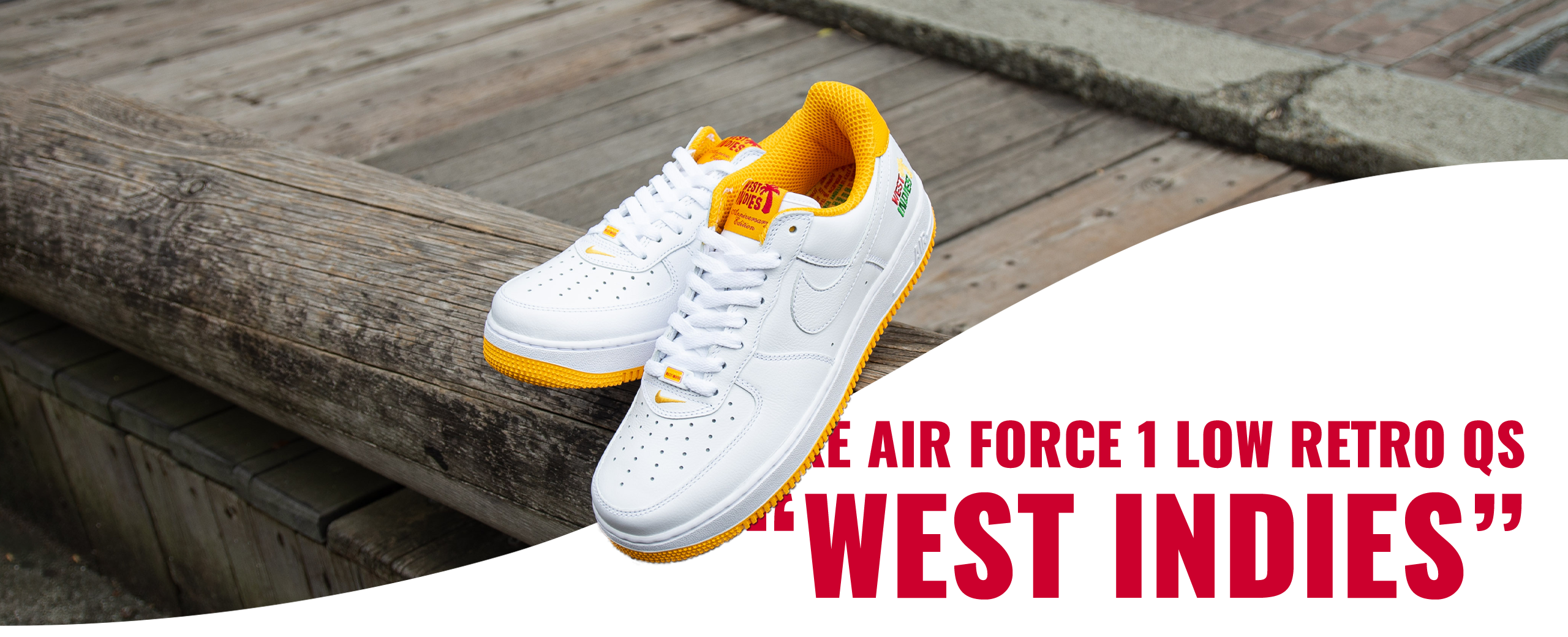 ジョーダン【完売品】Nike Air Force 1 Low WestIndies25.0