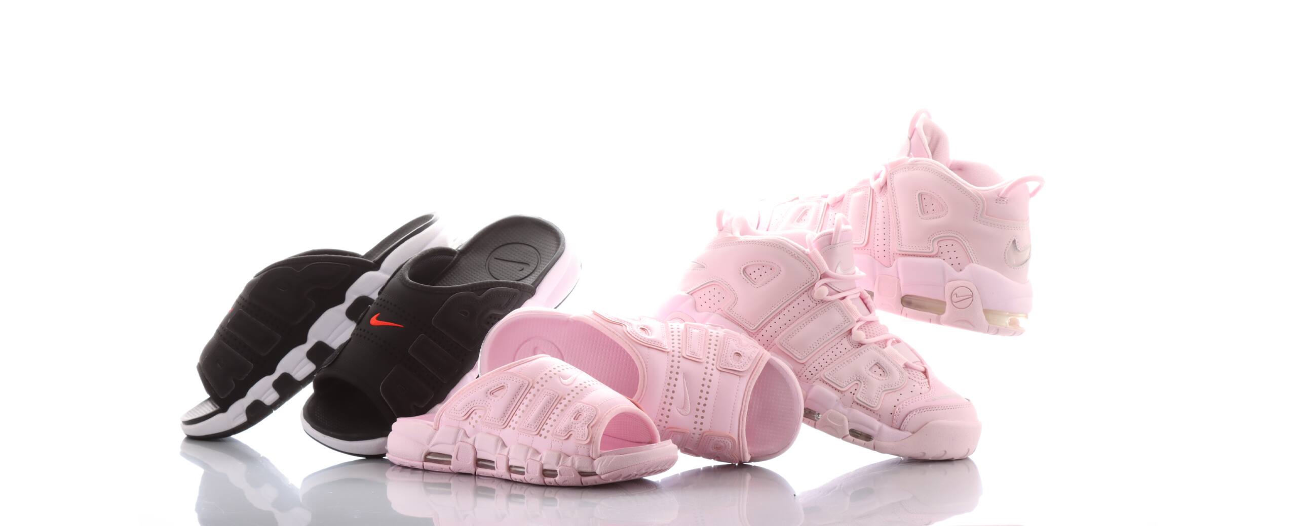 NIKE AIR <br />MORE UPTEMPO & SLIDE