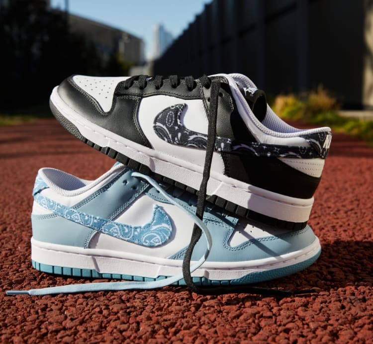 supNike WMNS Dunk Low ESS Blue Paisley ダンク