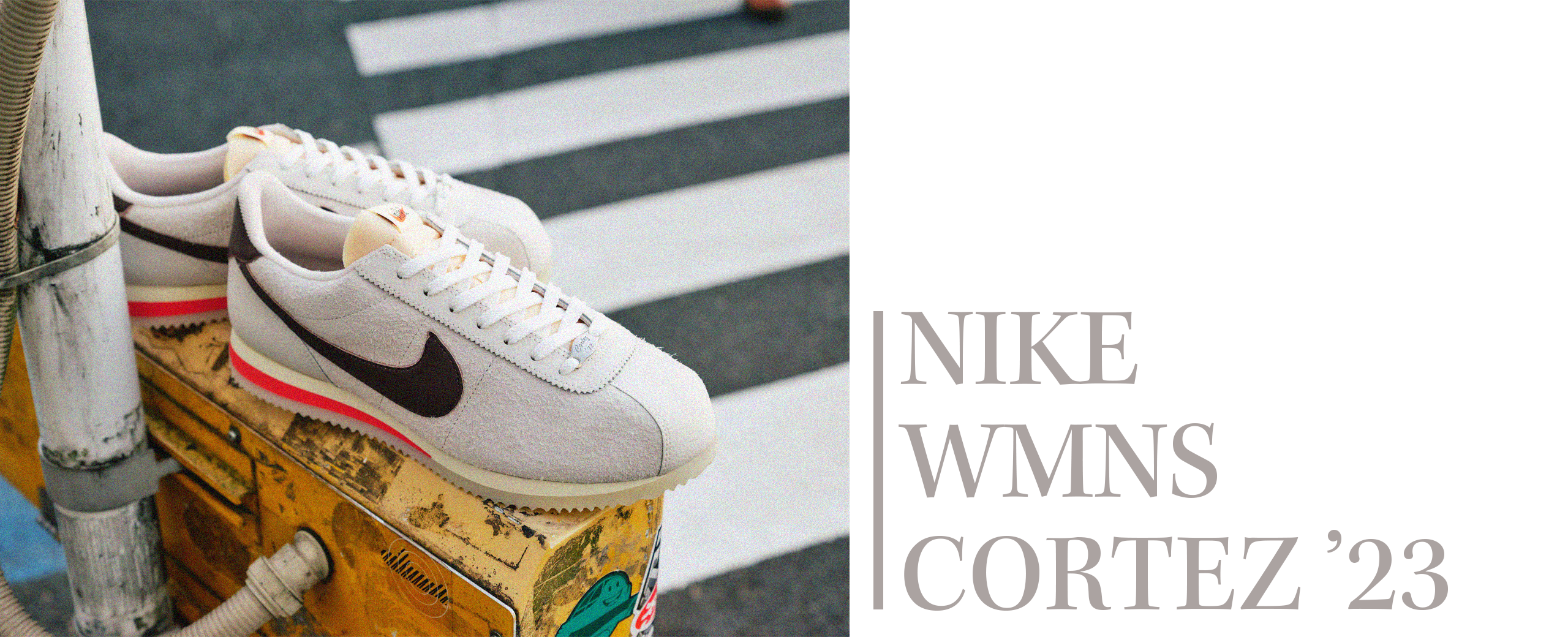 純正廉価 ナイキ WMNS CORTEZ 23 コルテッツ オレウッドブラウン23cm - 靴