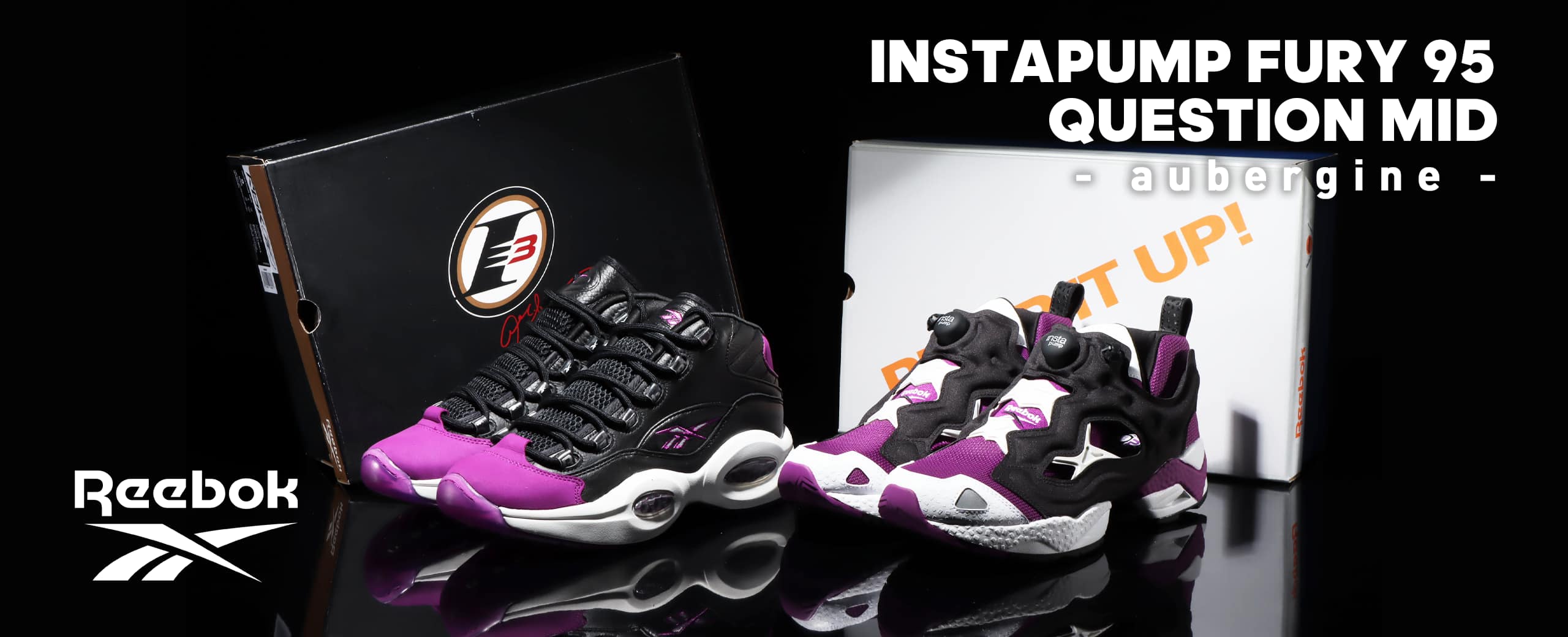 "Reebok INSTAPUMP FURY 95 / QUESTION MID - aubergine -"