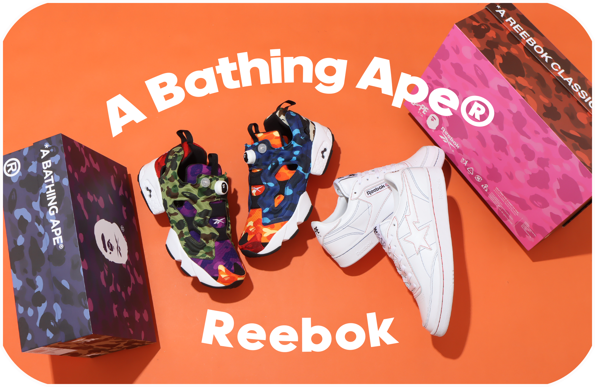 A Bathing Ape × Reebok Instapump Fury OG
