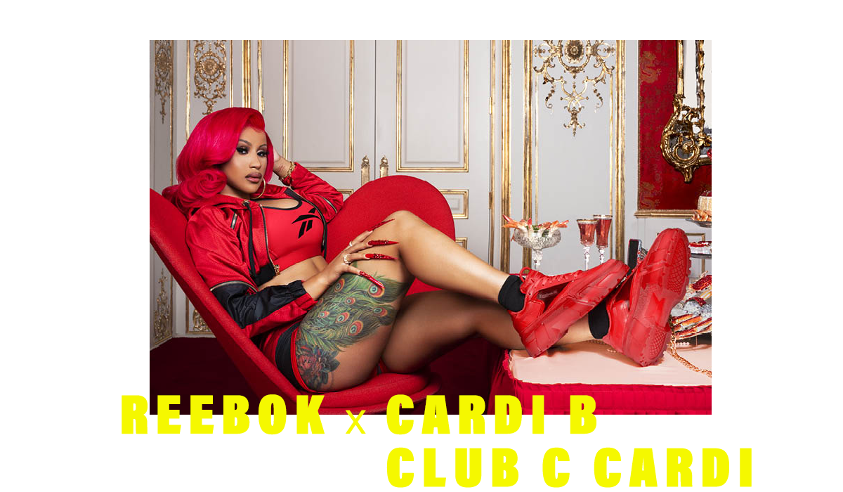 "reebok x cardi b club c cardi"