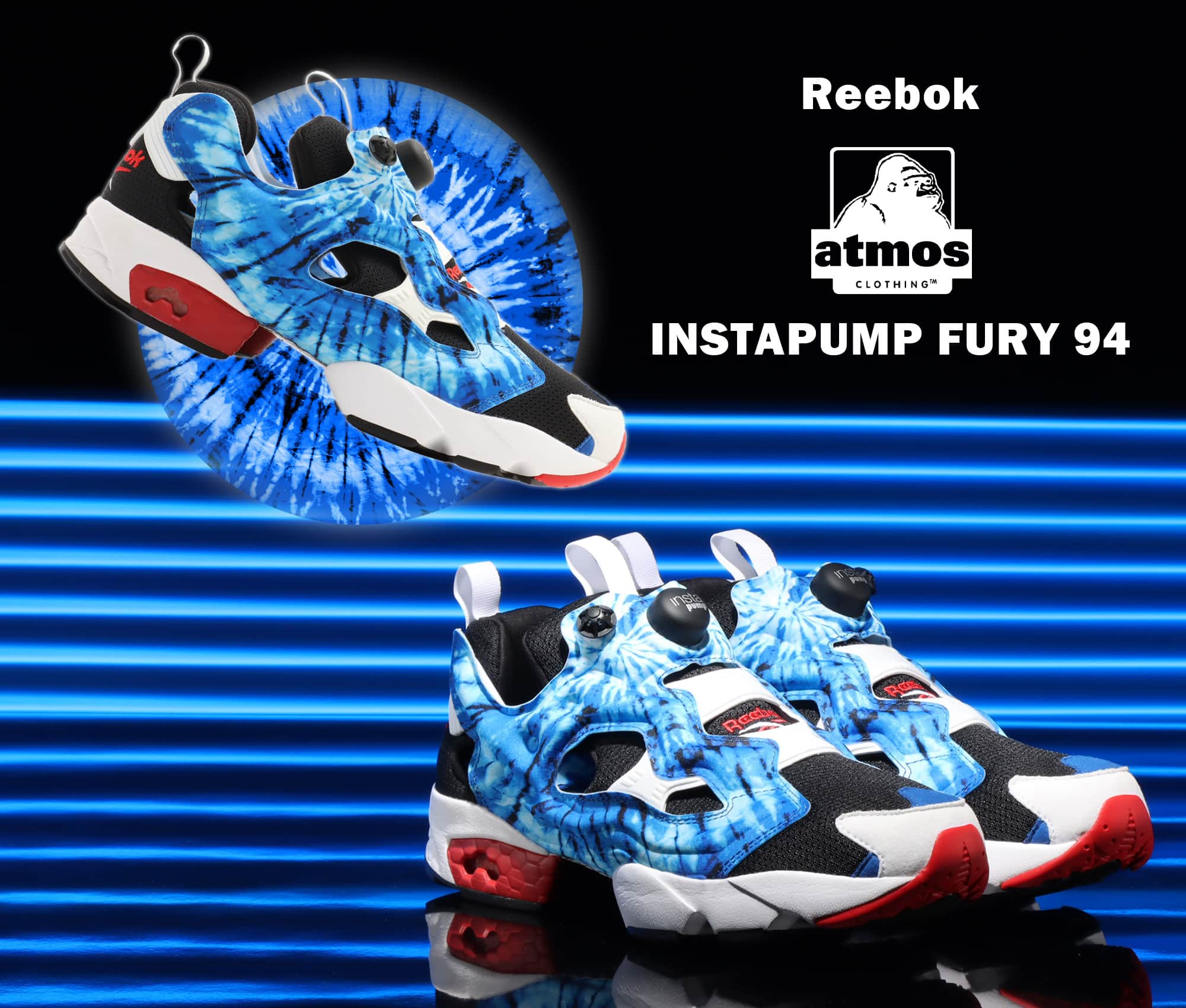 Reebok INSTAPUMP FURY 94 atmos x XLARGE