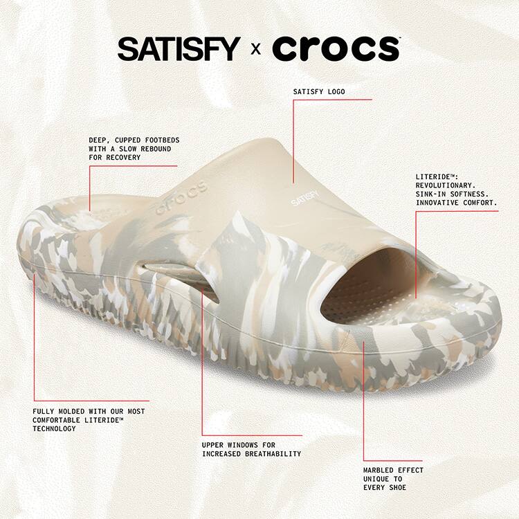 Satisfy X Crocs Mellow Slide