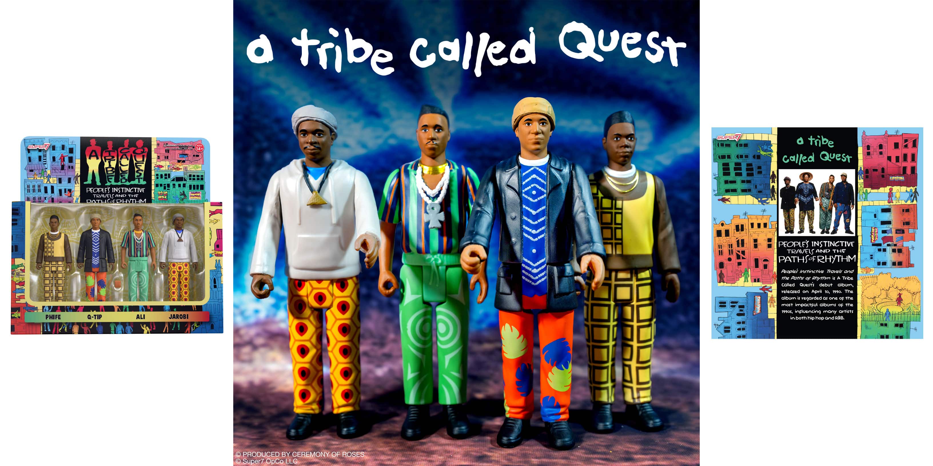 "SUPER 7 A TRIBE CALLED QUEST ReAction Figures Wave 01"