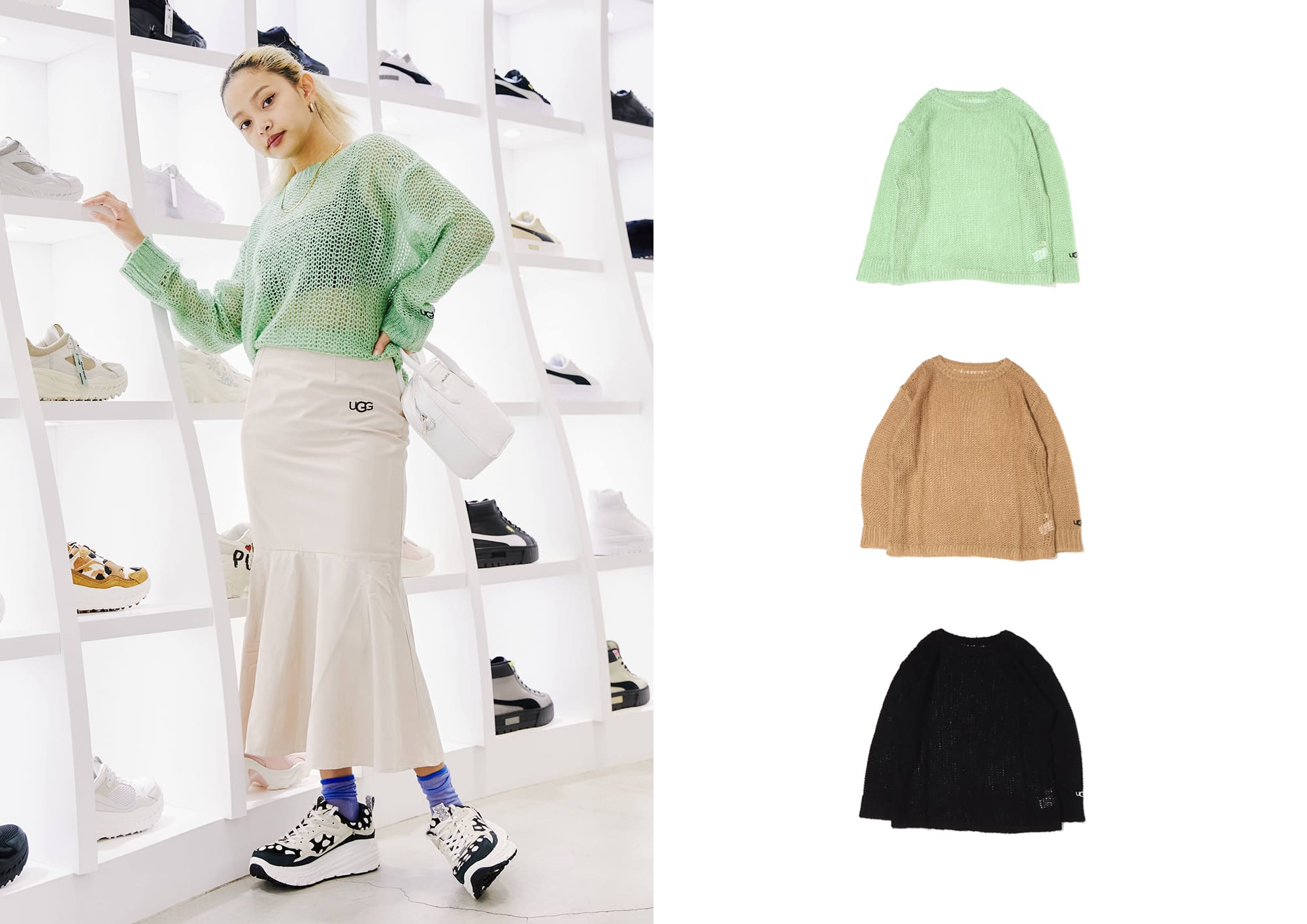 UGG（アグ）の「UGG@mos カギ編み ニットトップス（ニット/セーター）」 - WEAR