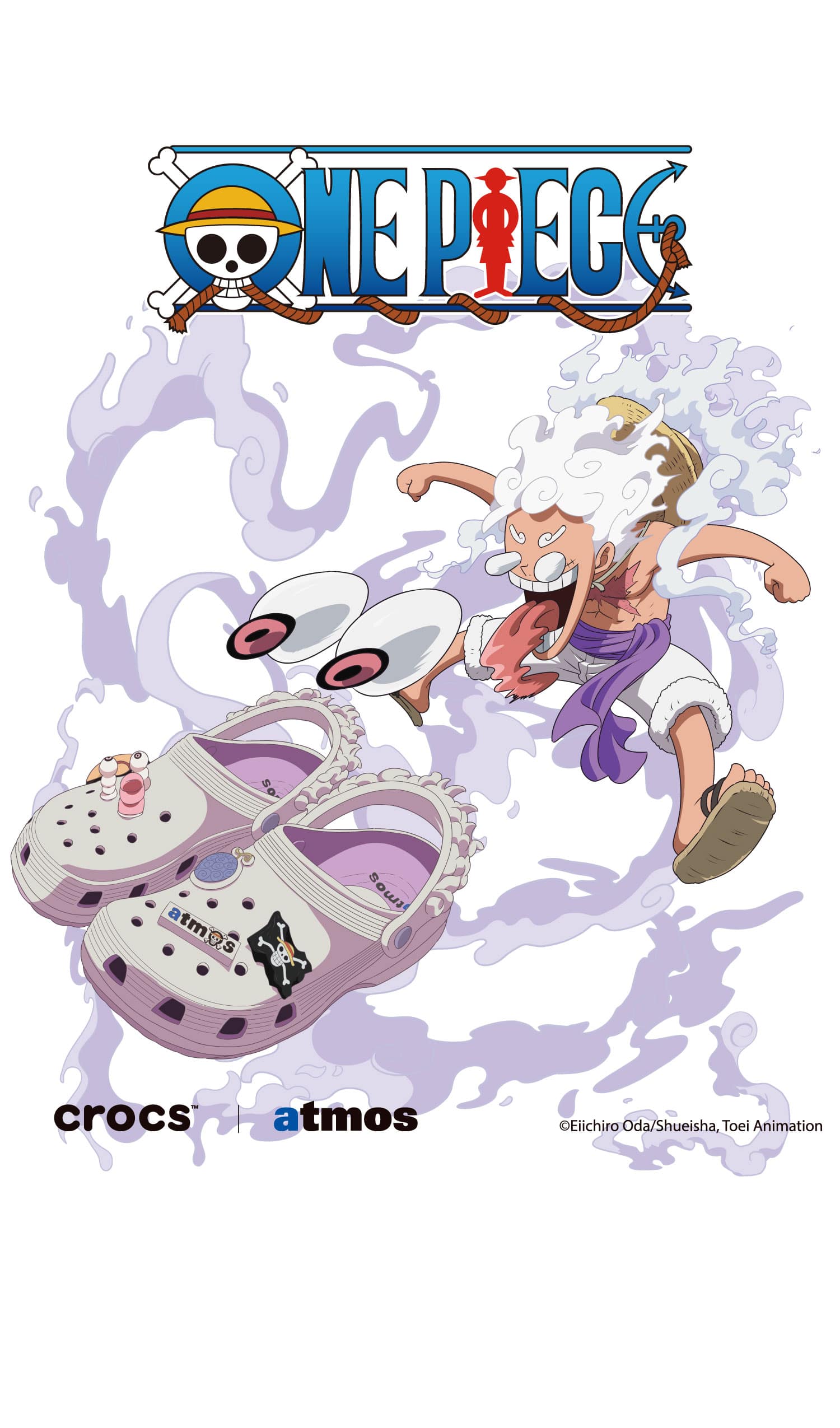 crocs ONE PIECE × atmos × Crocs Gear 5 Classic RO Clog