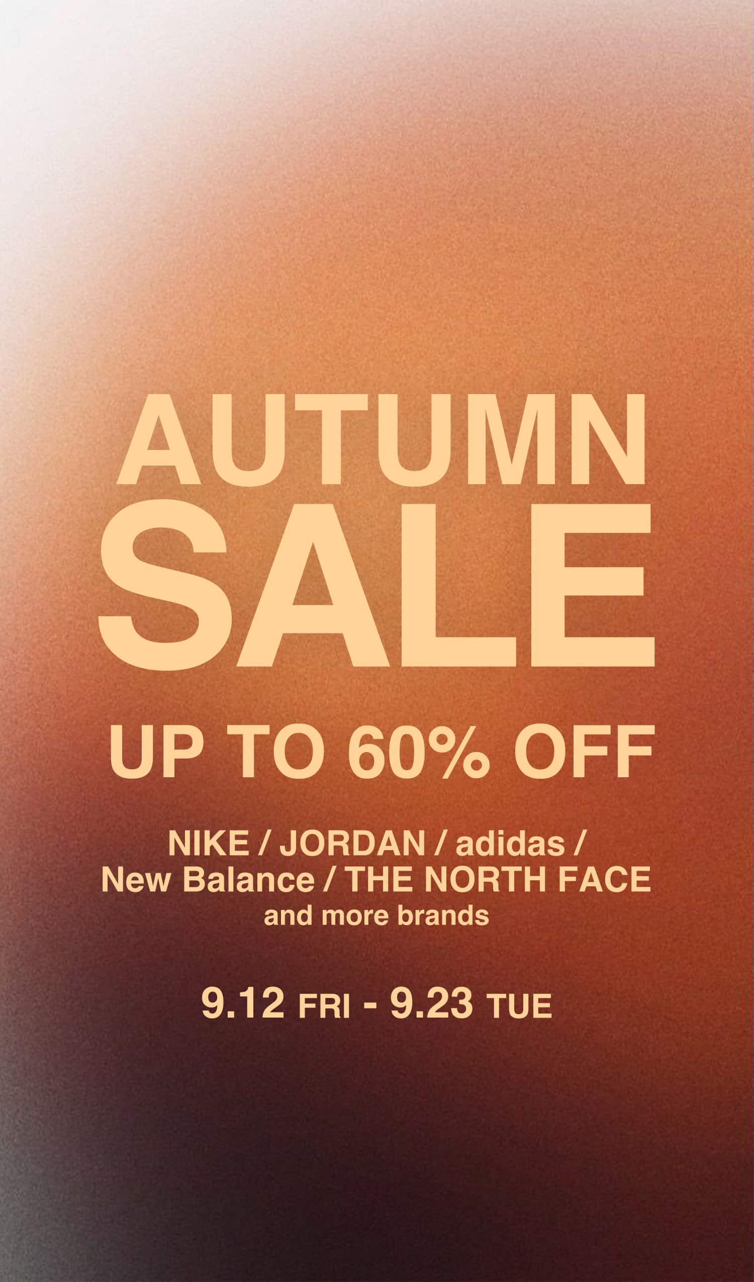AUTUMN SALE