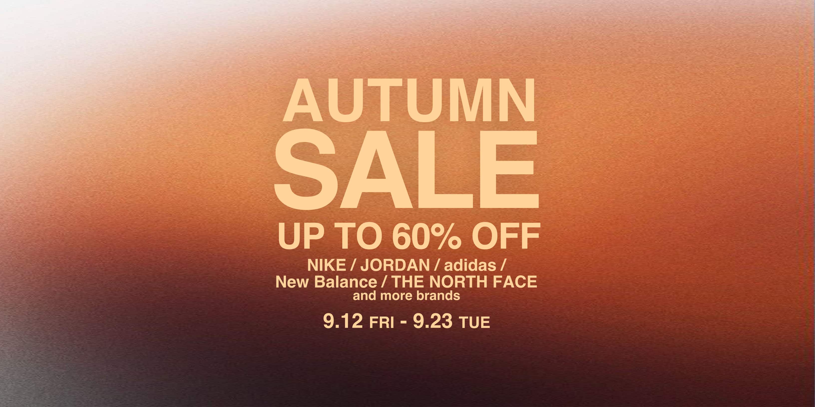 AUTUMN SALE