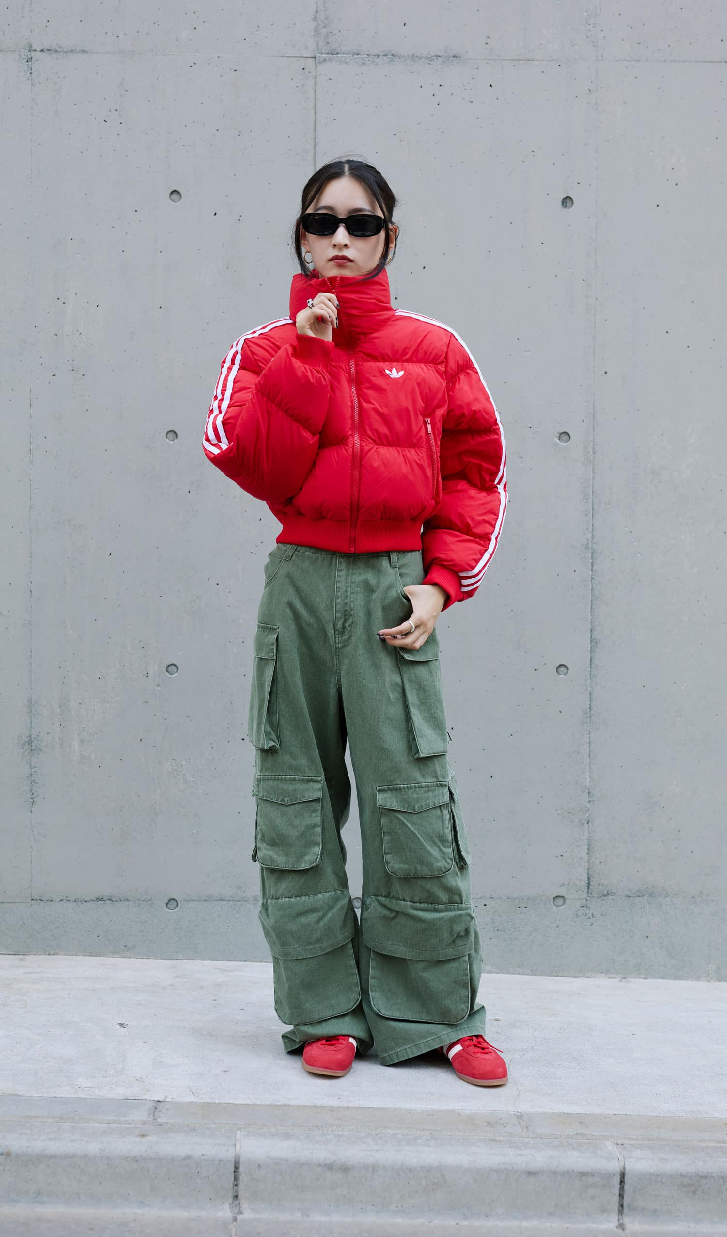 adidas ADICOLOR CROPPED SYNTHETIC DOWN PUFFER