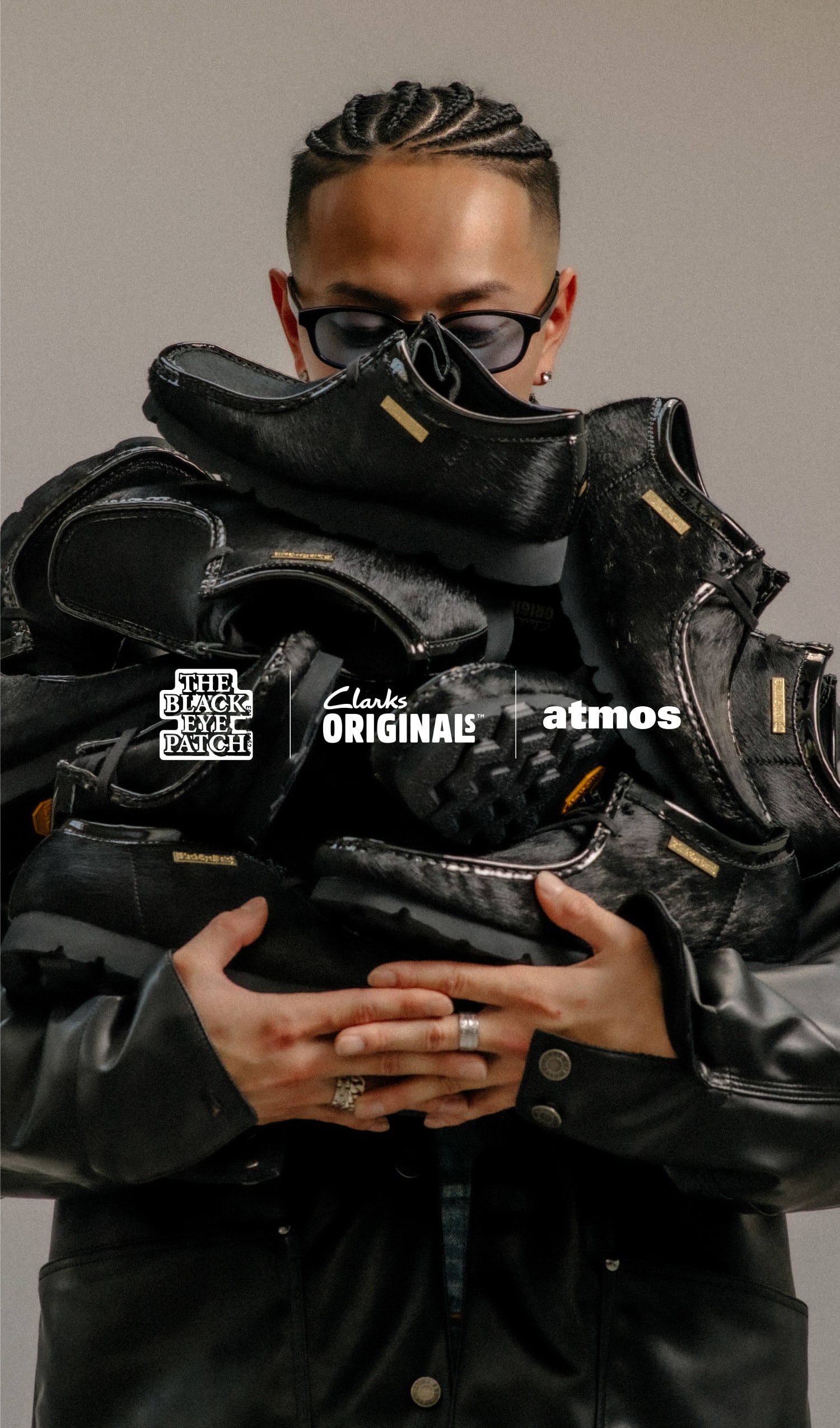 Clarks Wallabee Black Eye Patch | atmos