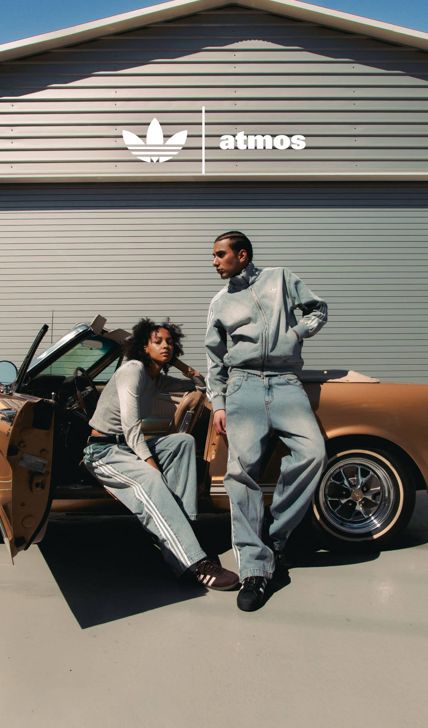 adidas DENIM FIREBIRD TRACKTOP / PANT atmos