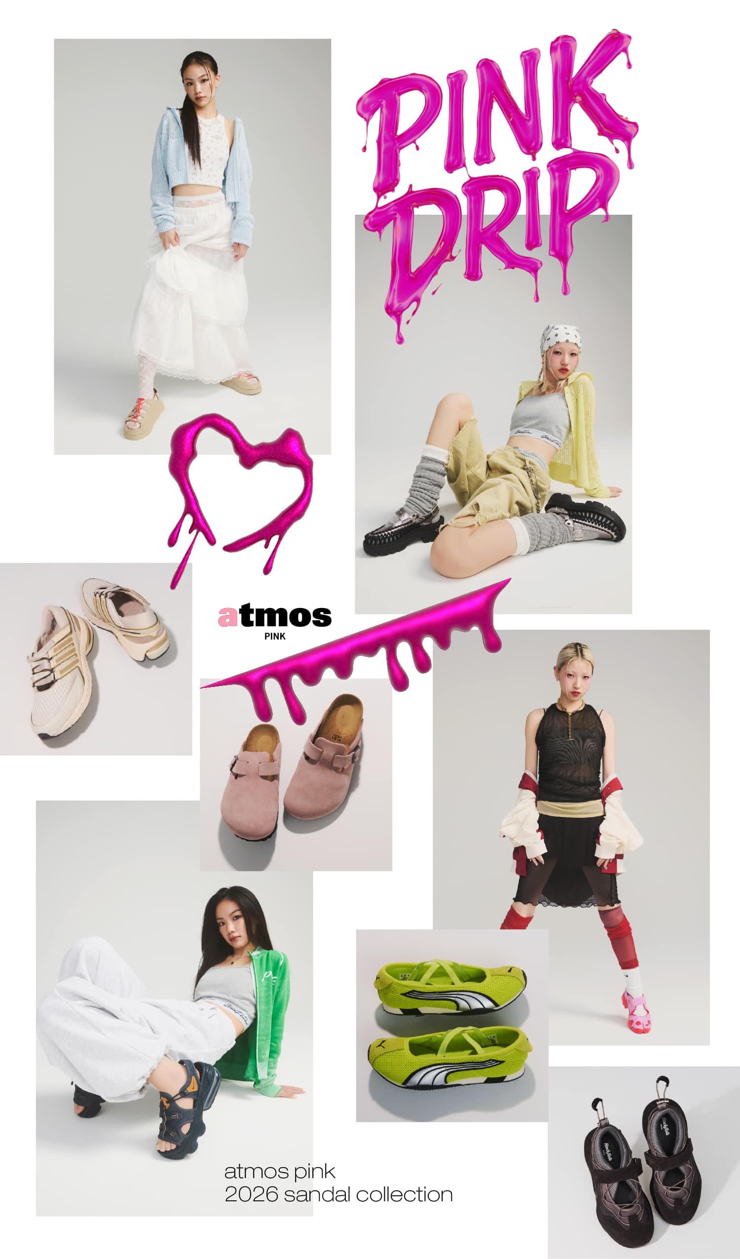atmos pink 2026 Sandal Collection " PINK DRIP "