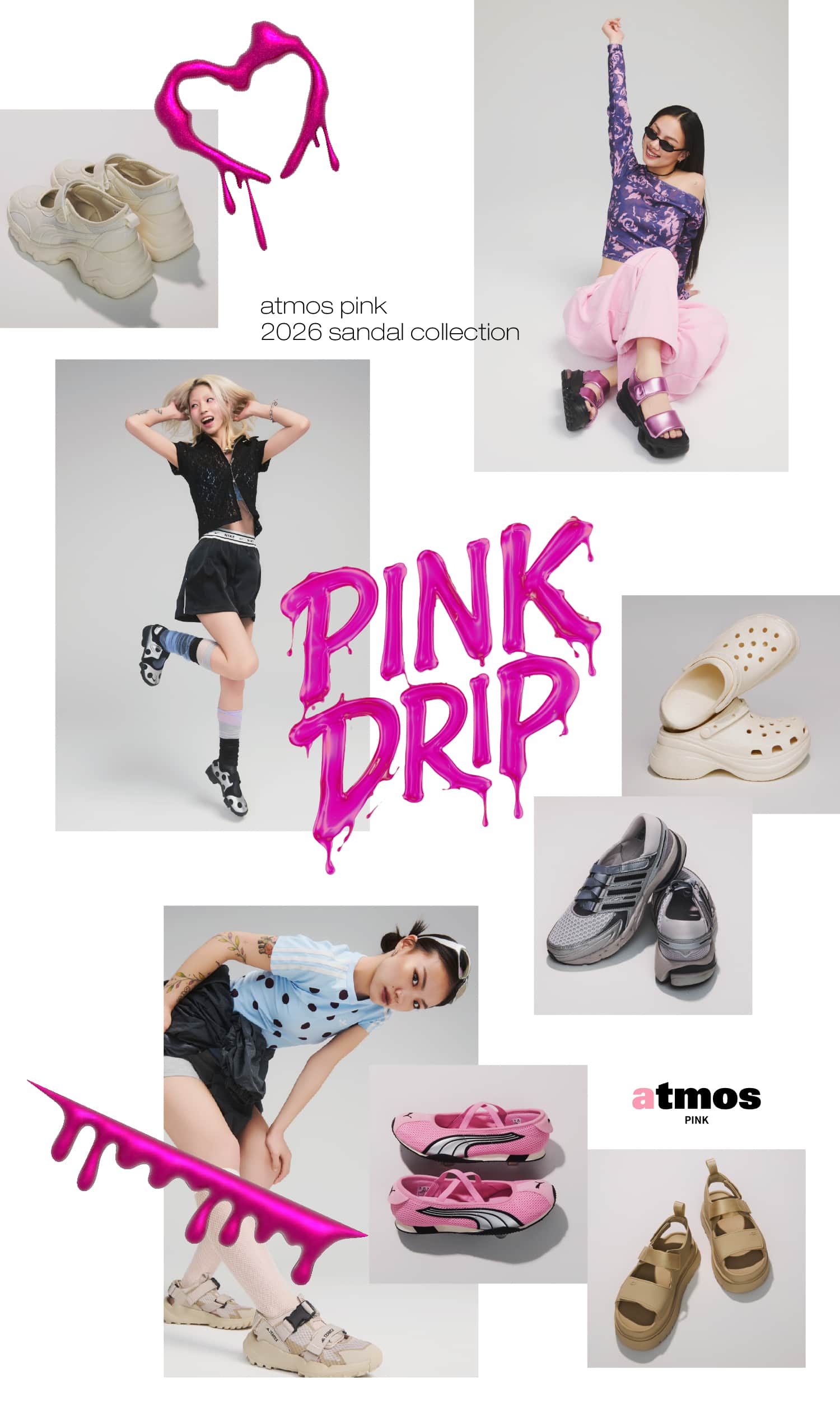atmos pink 2026 Sandal Collection " PINK DRIP "