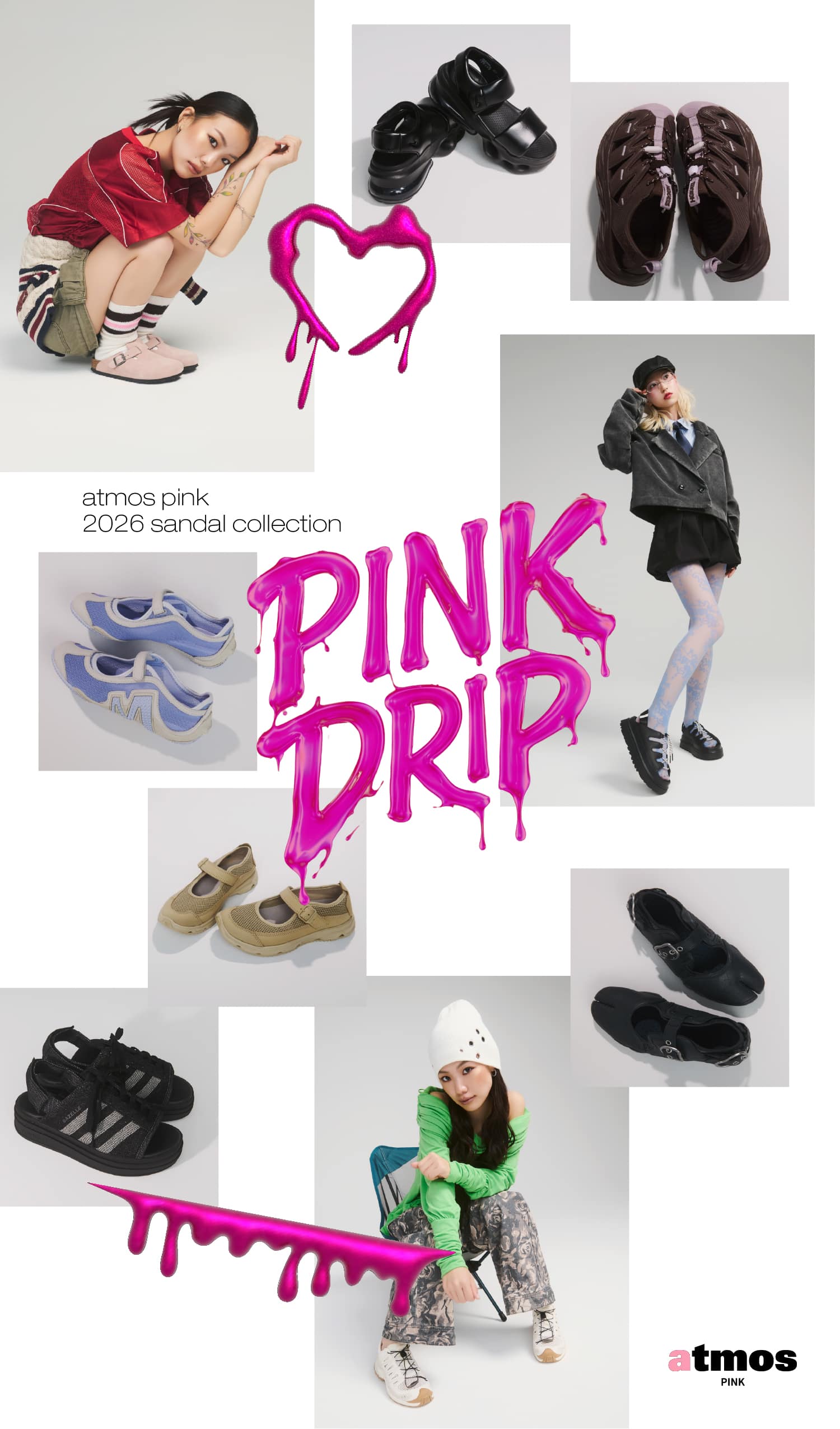 atmos pink 2026 Sandal Collection " PINK DRIP "