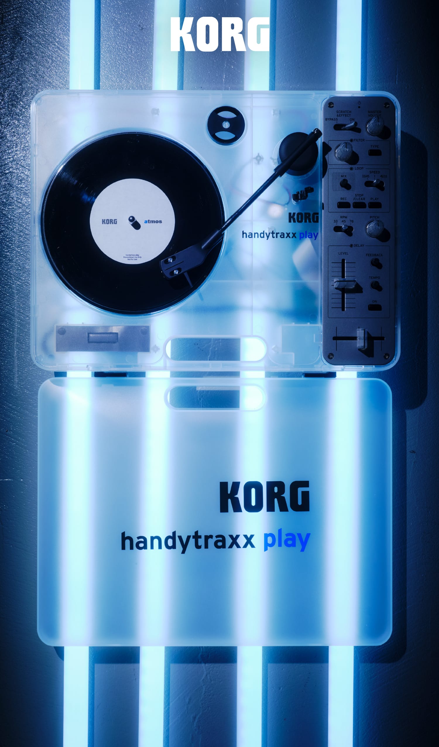 KORG handytraxx play Clear White