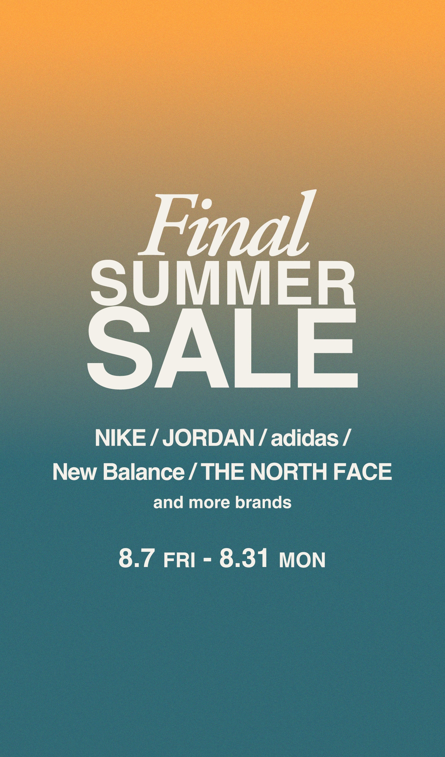 FINAL SUMMER SALE