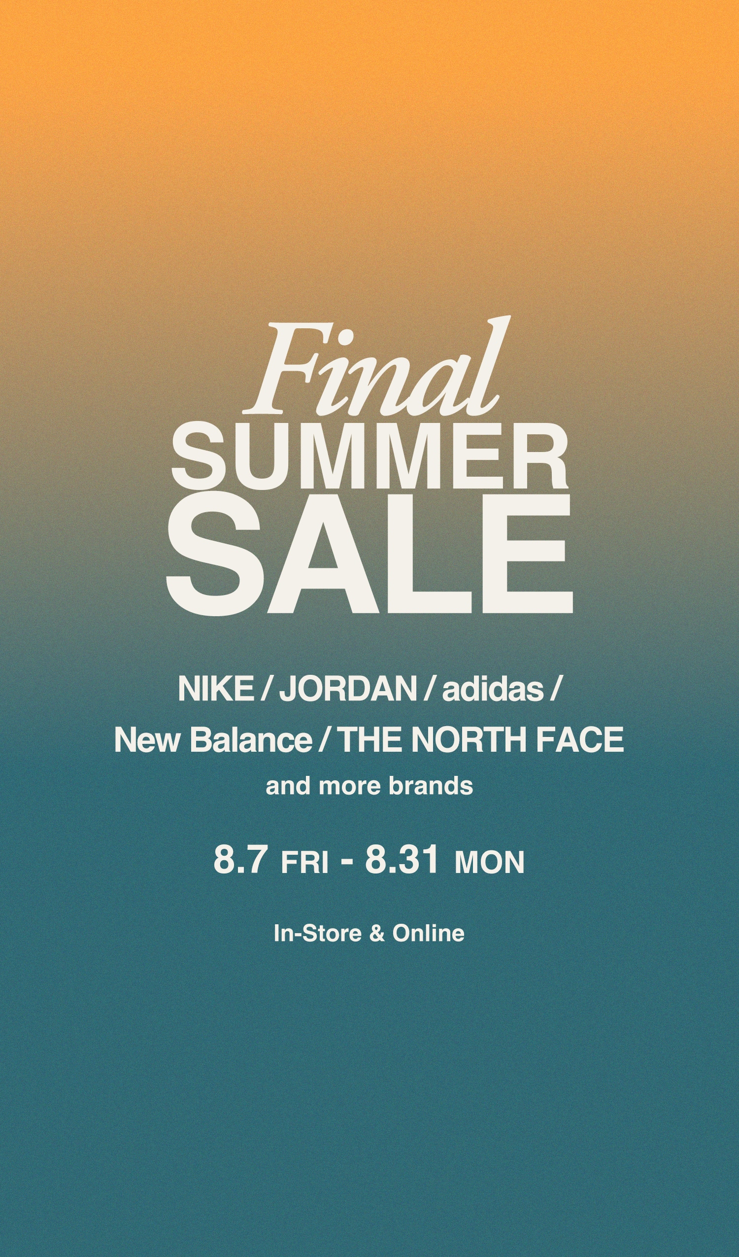 FINAL SUMMER SALE