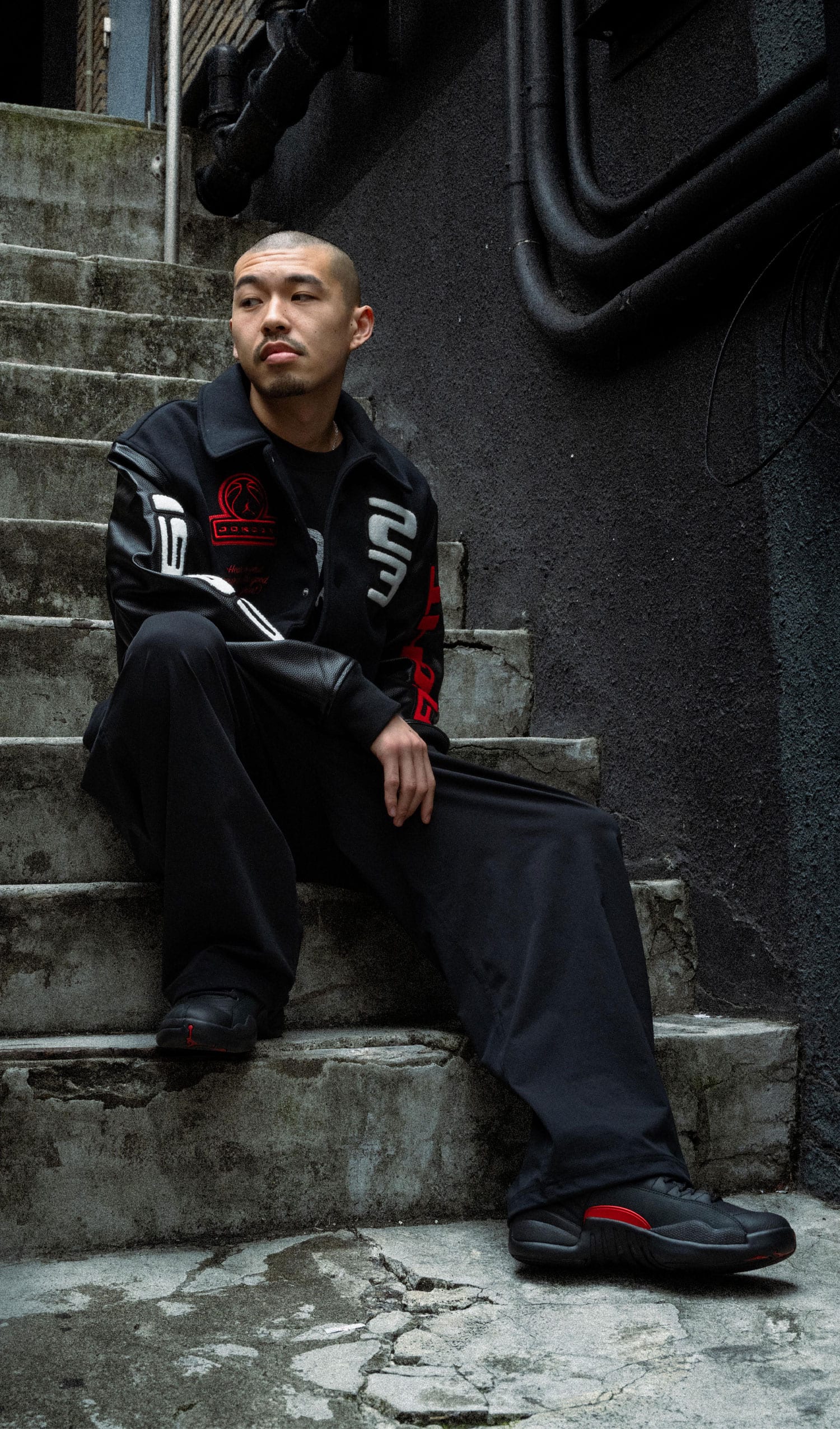 JORDAN BRAND M J FLIGHT VARSITY JACKET