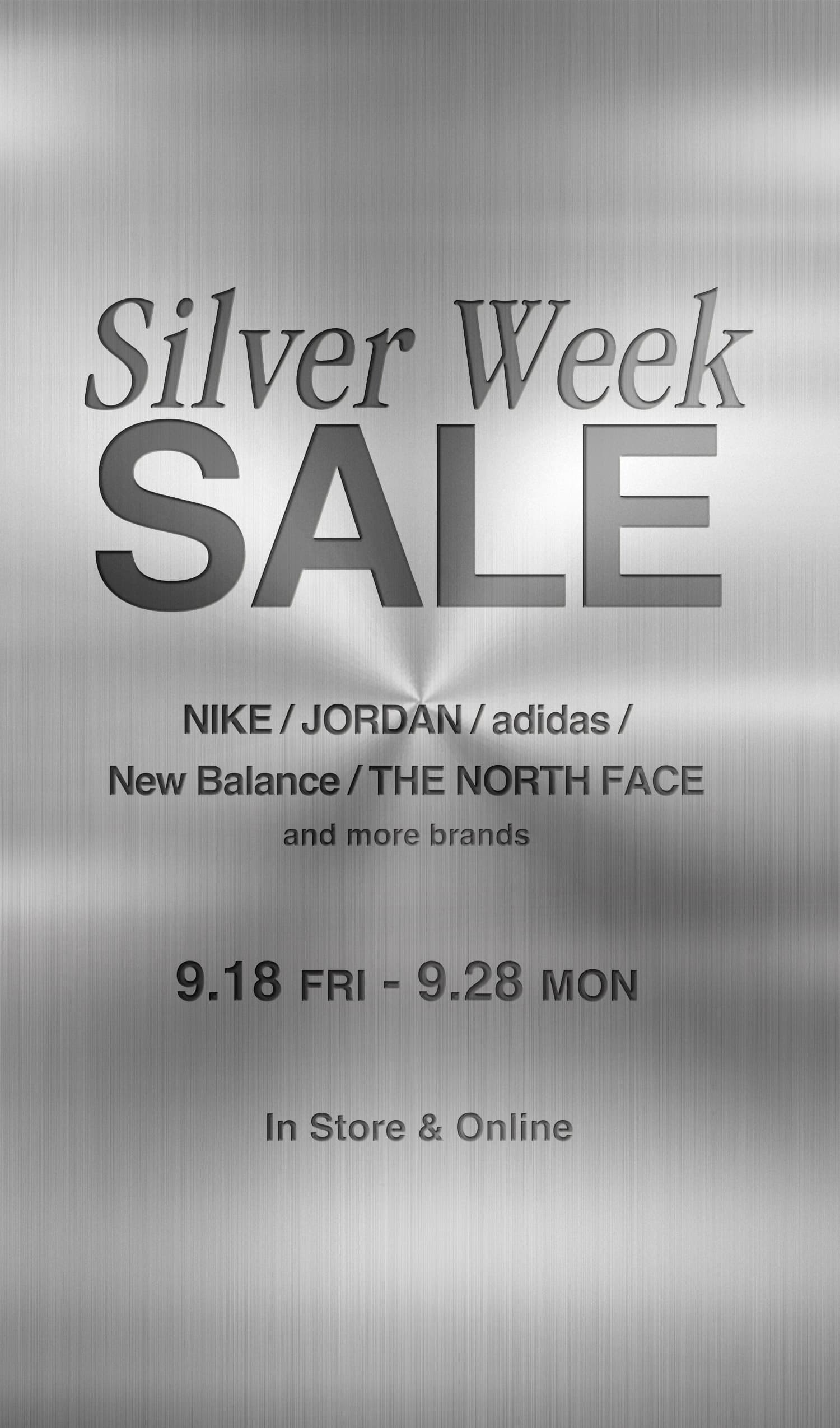SILVER WEEK SALE【MEN】