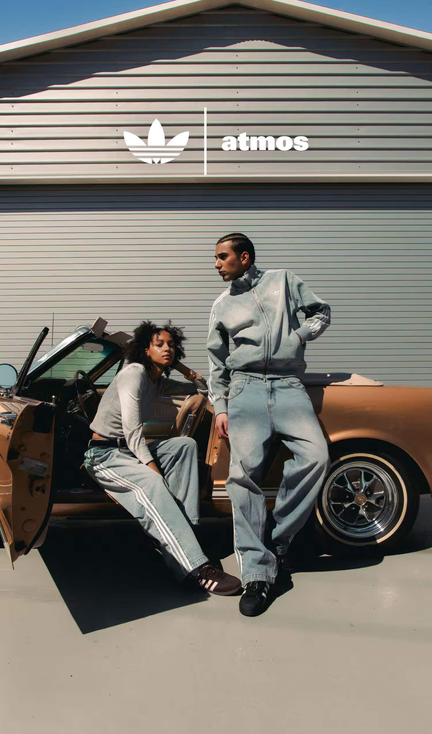 adidas DENIM FIREBIRD TRACK TOP atmos