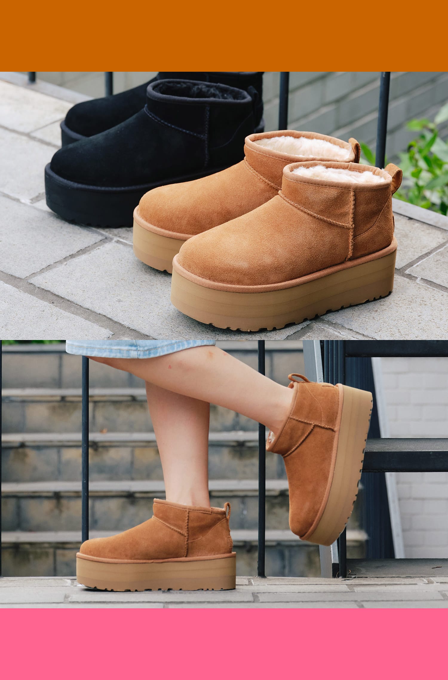 ugg kids クラシック クリアーミニ 19.5cm-