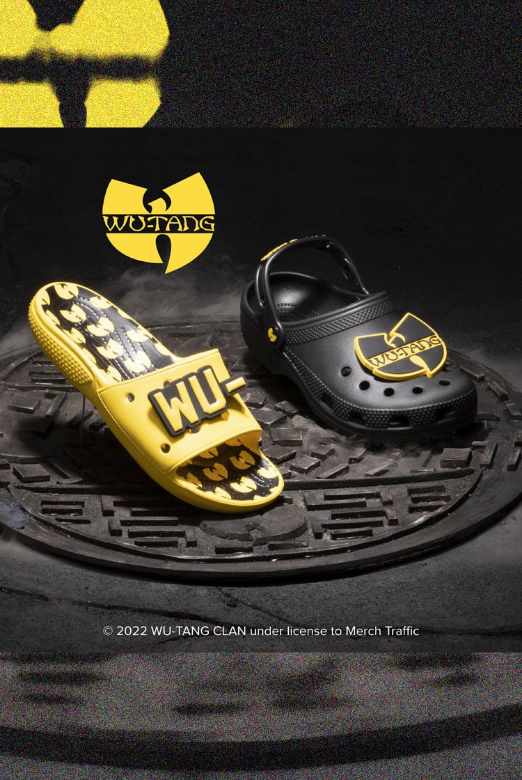 Wu-Tang Clan 5 Pack/Classic Wu Tang Clog/Classic Crocs Wu Tang Slide