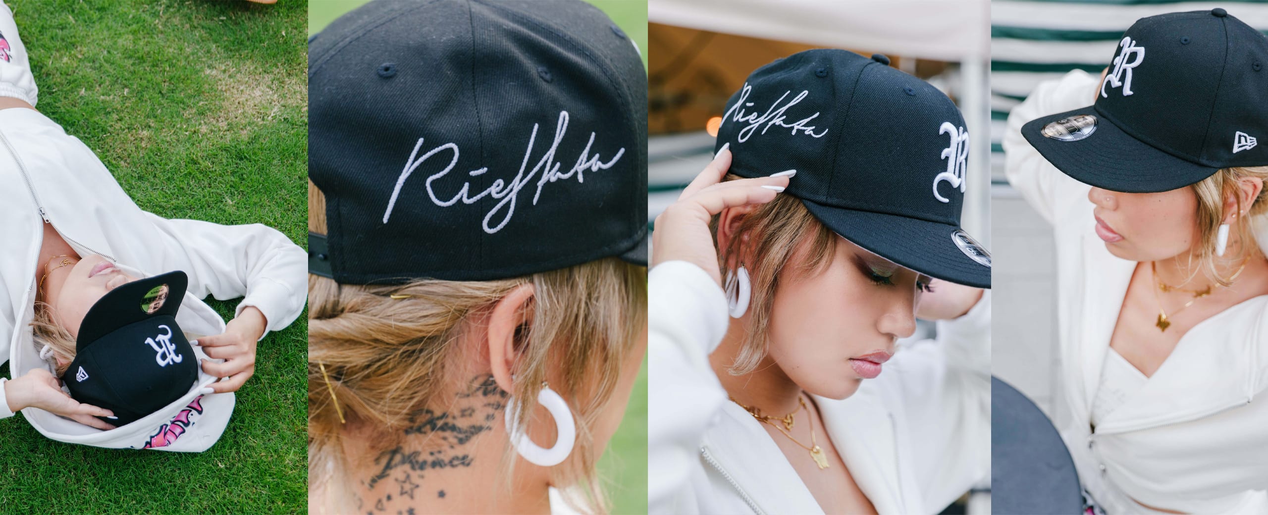 RIEHATA×atmos pink ×NEW ERA ブラック - キャップ