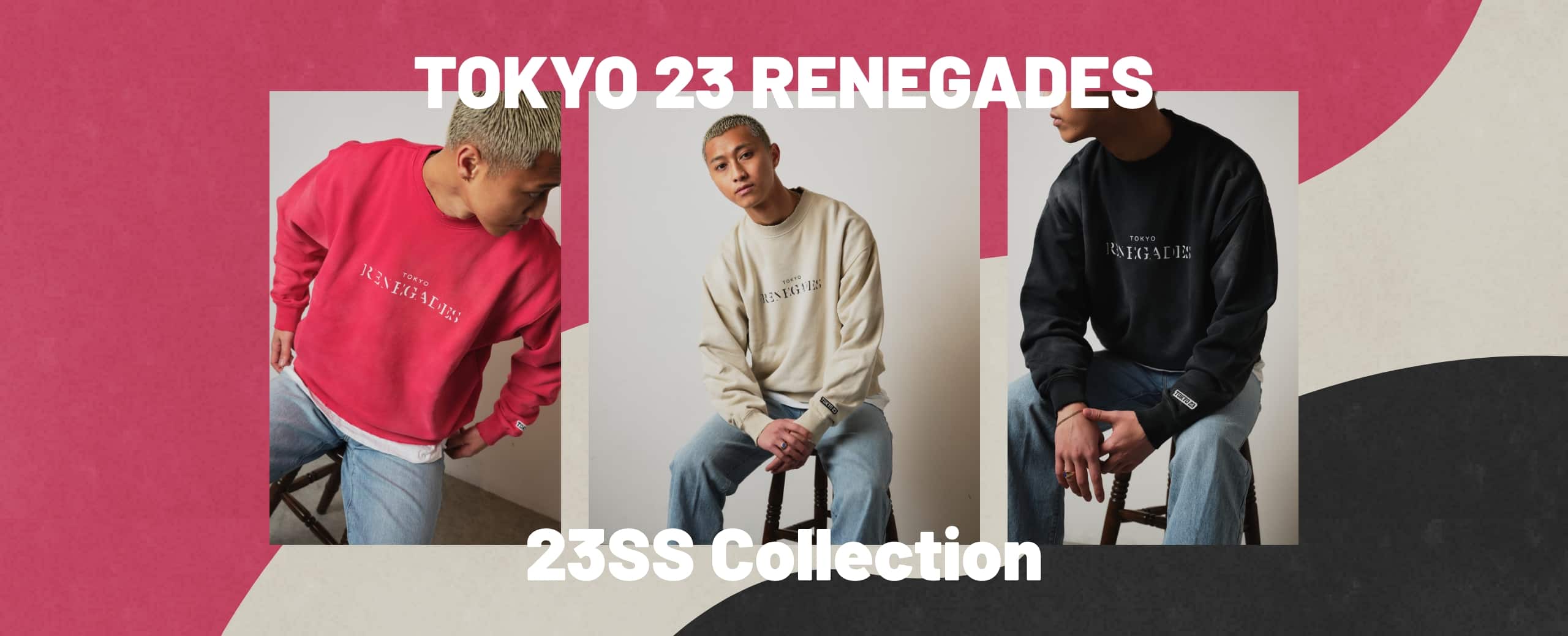 "TOKYO23 RENEGADES FADING DAMAGE CREW SWEAT"