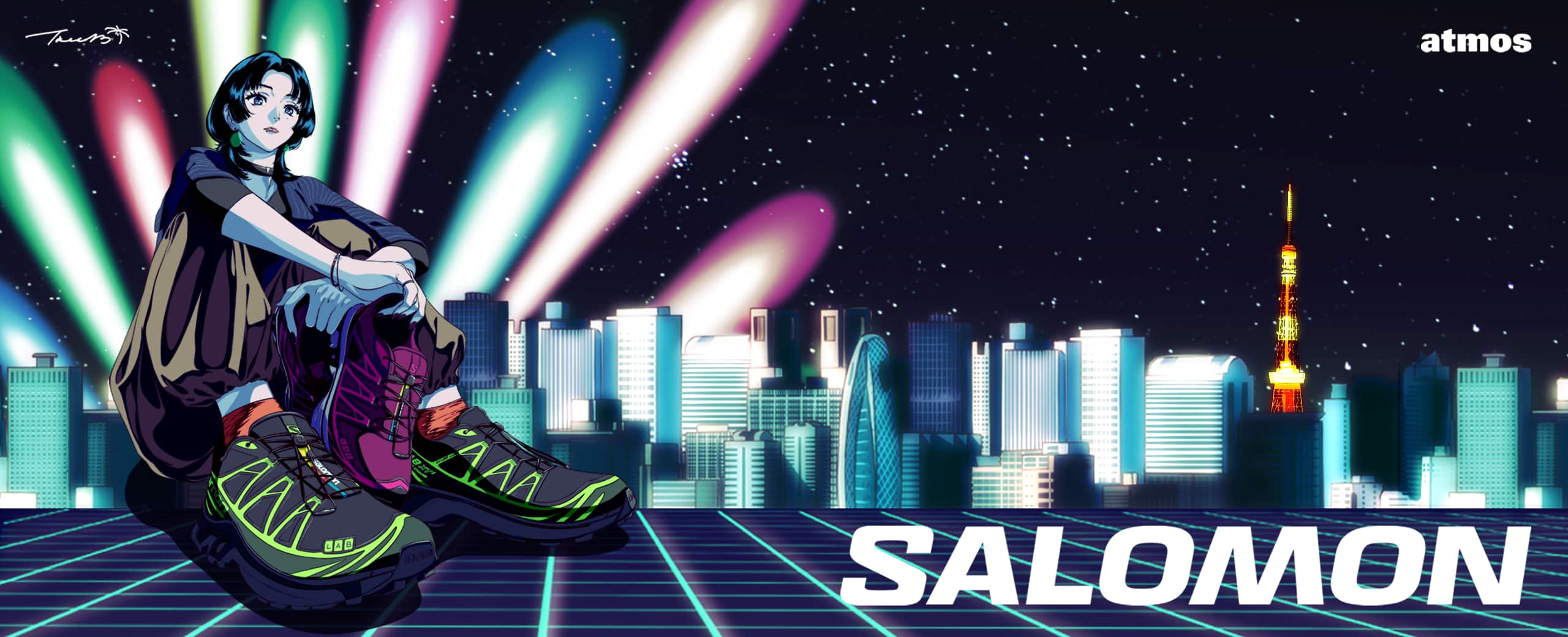 "SALOMON XT-6 atmos “NEON TOKYO”"