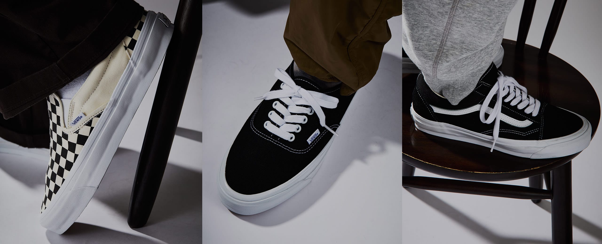 "カルフォルニア発の老舗アクションスポーツブランド〈VANS〉の取り扱いがスタート。"